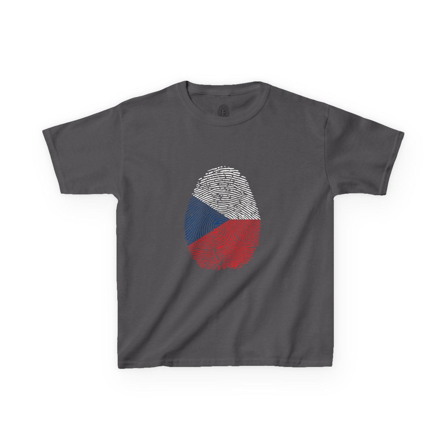 CZECHIA Fingerprint flag Soccer World Cup Fan T-Shirt (KIDS - UNISEX)