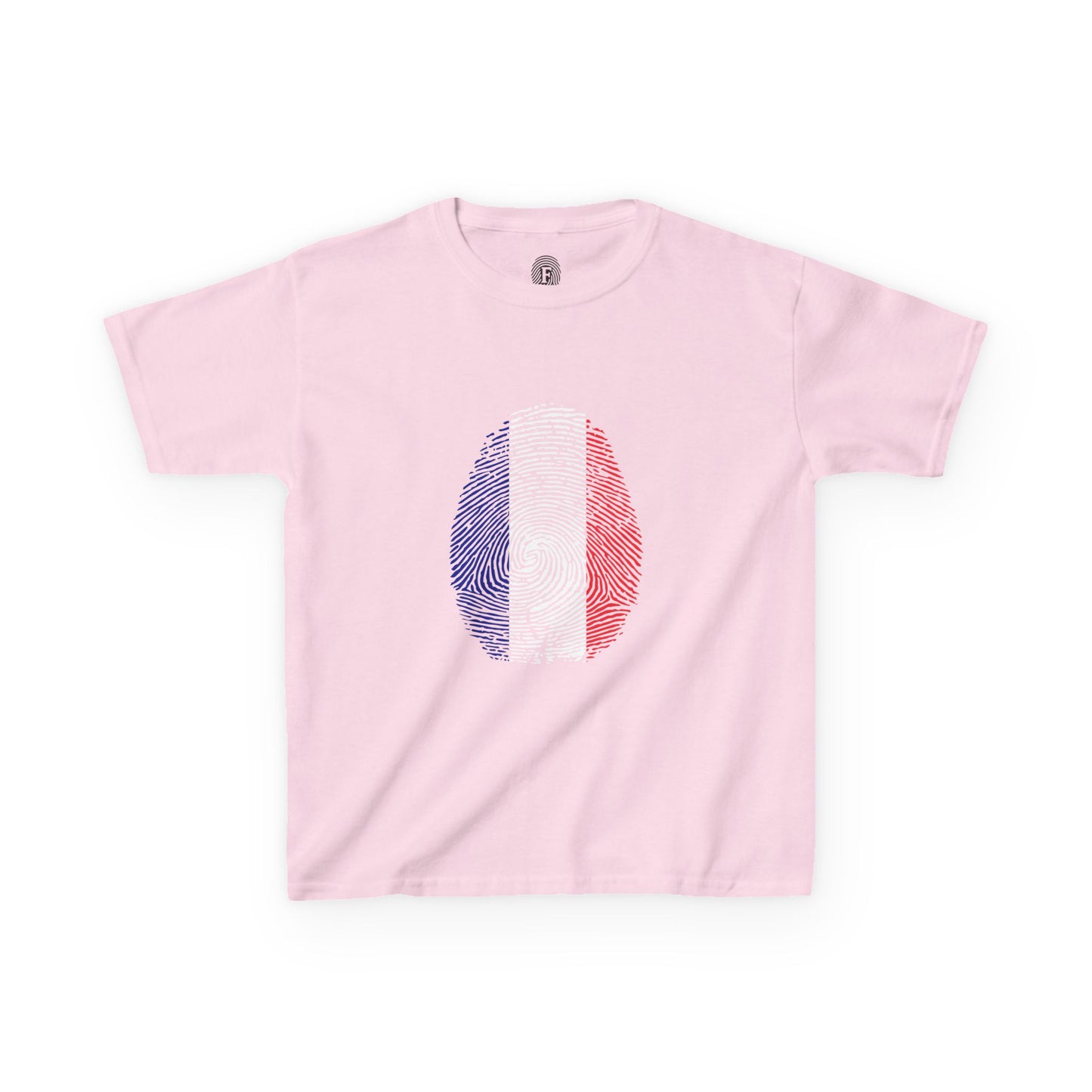 FRANCE Fingerprint flag Soccer World Cup Fan T-Shirt (KIDS - UNISEX)