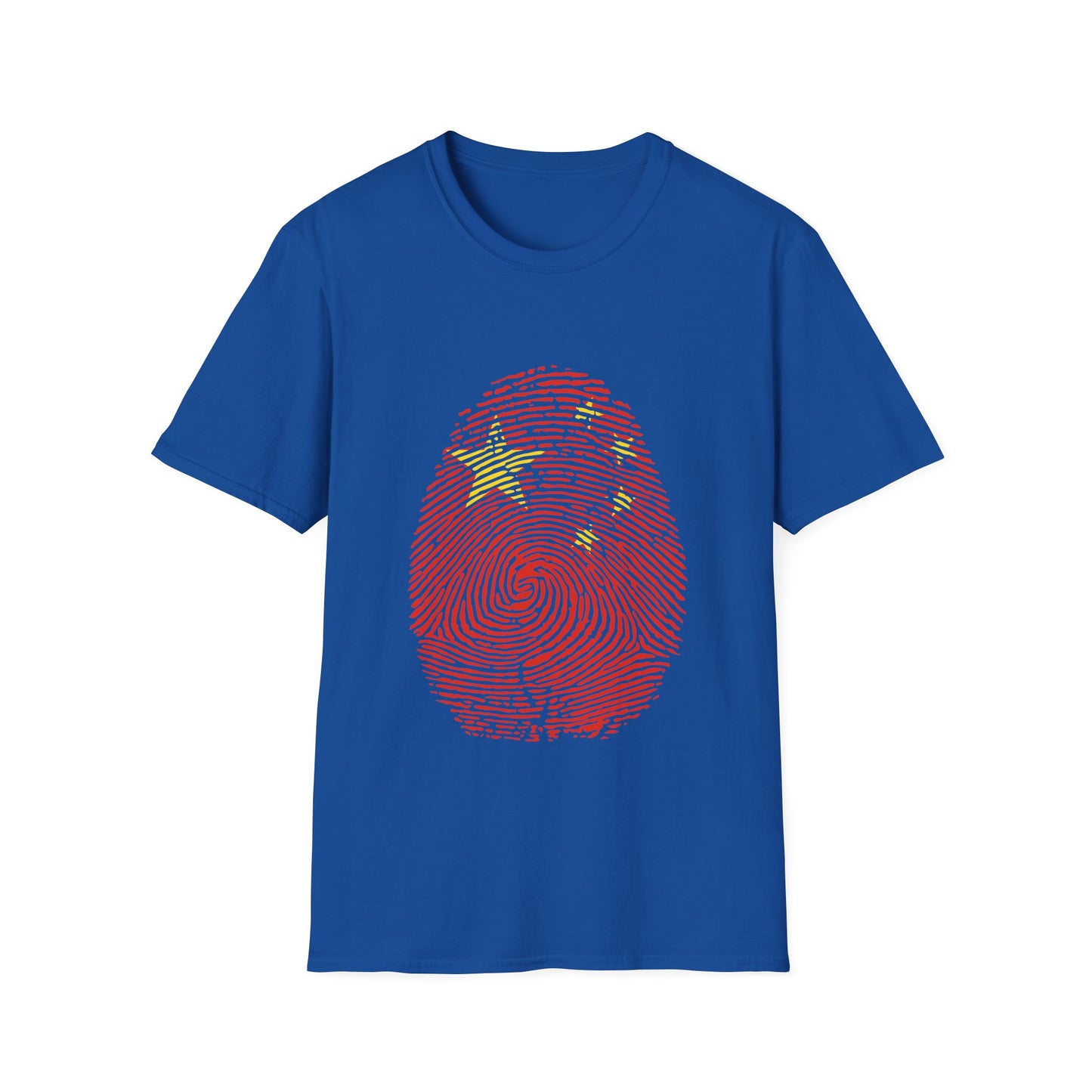 CHINA Fingerprint flag Soccer World Cup Fan T-Shirt (WOMEN)