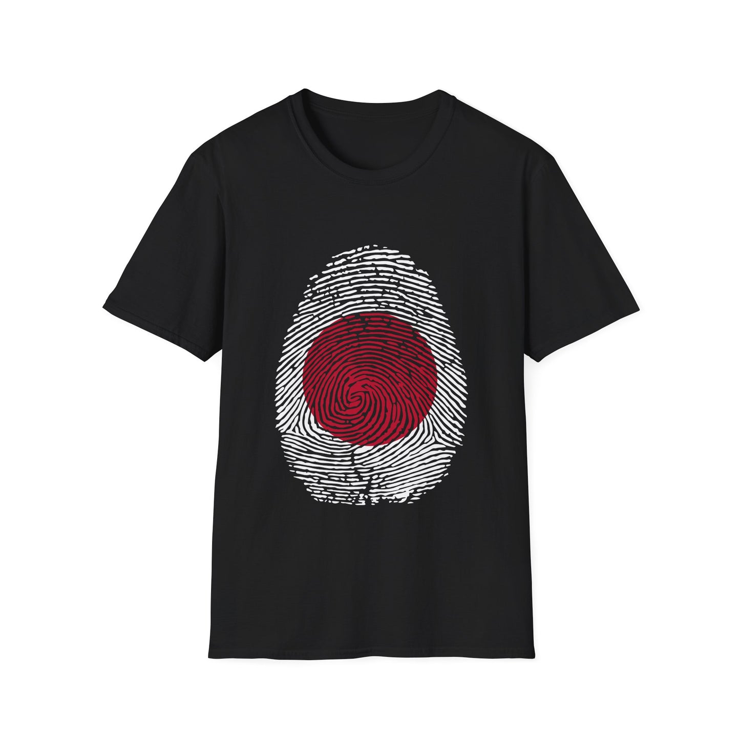 JAPAN Fingerprint flag Soccer World Cup Fan T-Shirt (MEN)