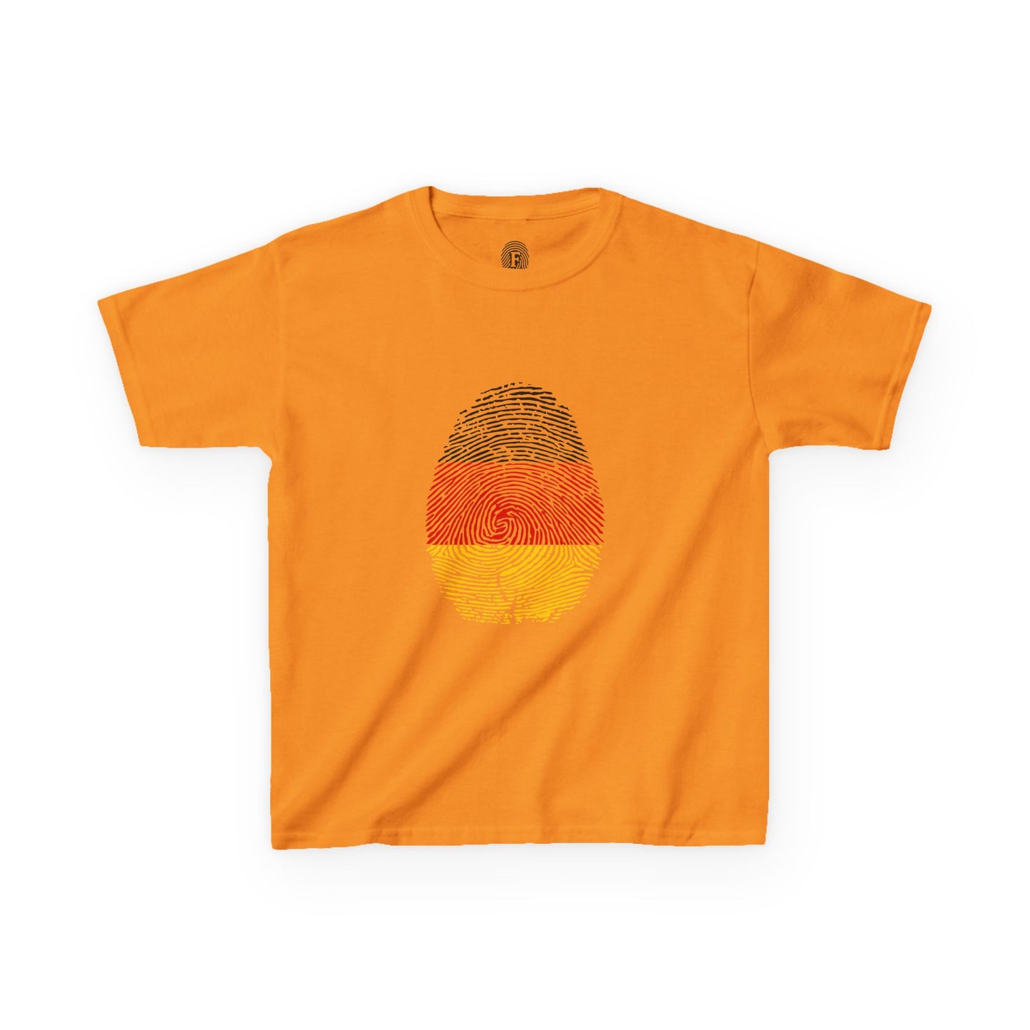 GERMANY Fingerprint flag Soccer World Cup Fan T-Shirt (KIDS - UNISEX)