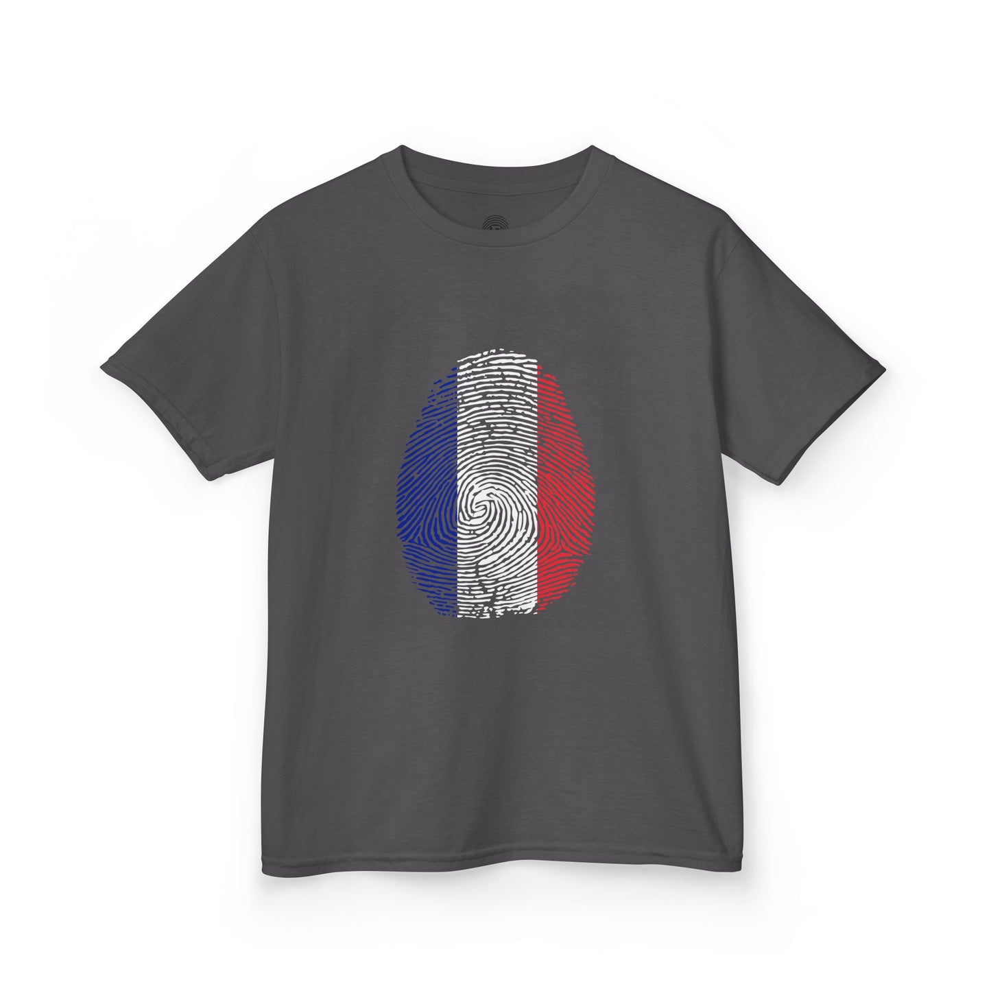 FRANCE Fingerprint flag Soccer World Cup Fan T-Shirt (KIDS - UNISEX)