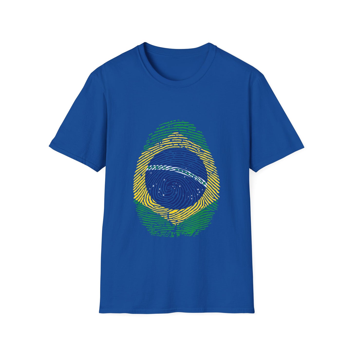 BRAZIL Fingerprint flag Soccer World Cup Fan T-Shirt (WOMEN)