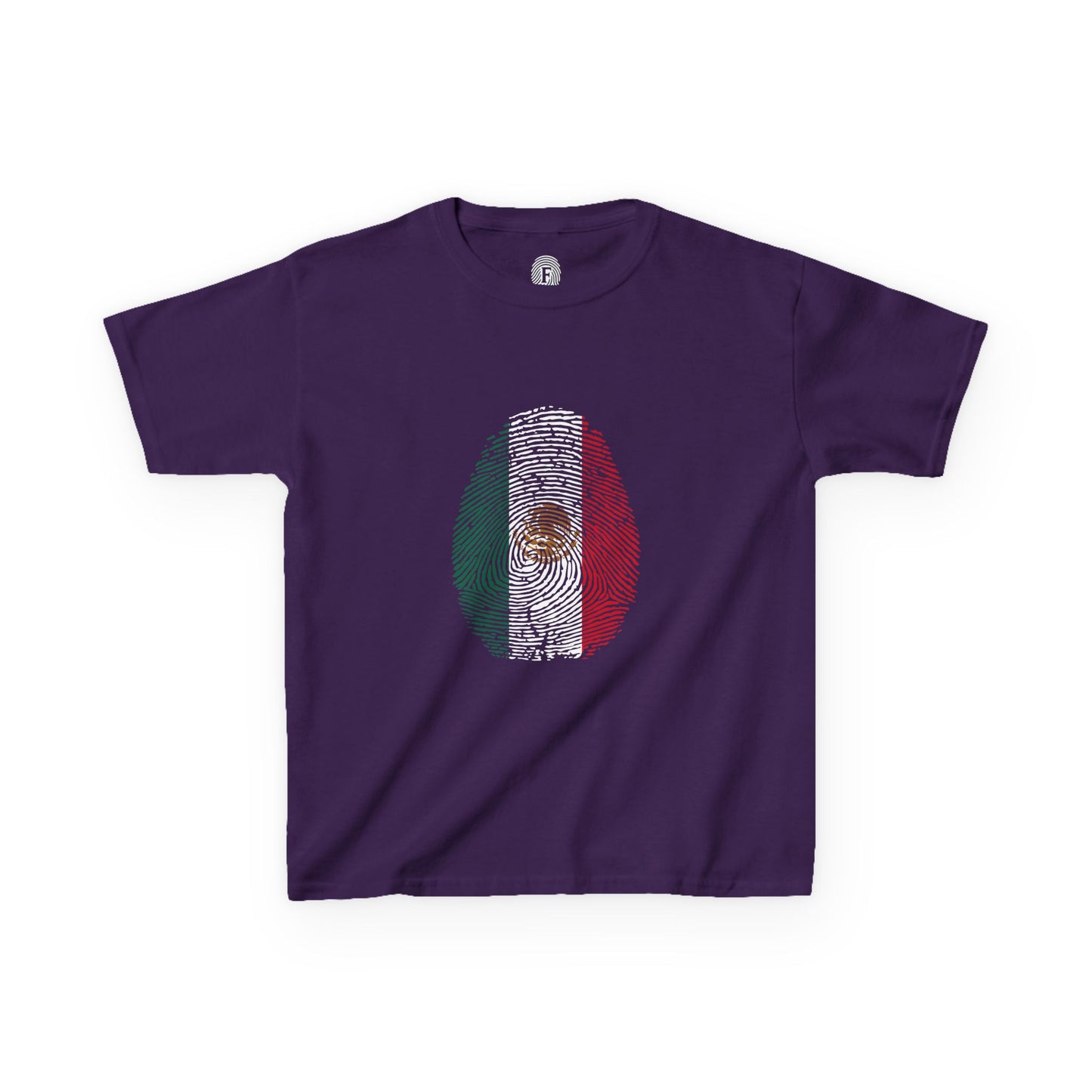 MEXICO Fingerprint flag Soccer World Cup Fan T-Shirt (KIDS - UNISEX)