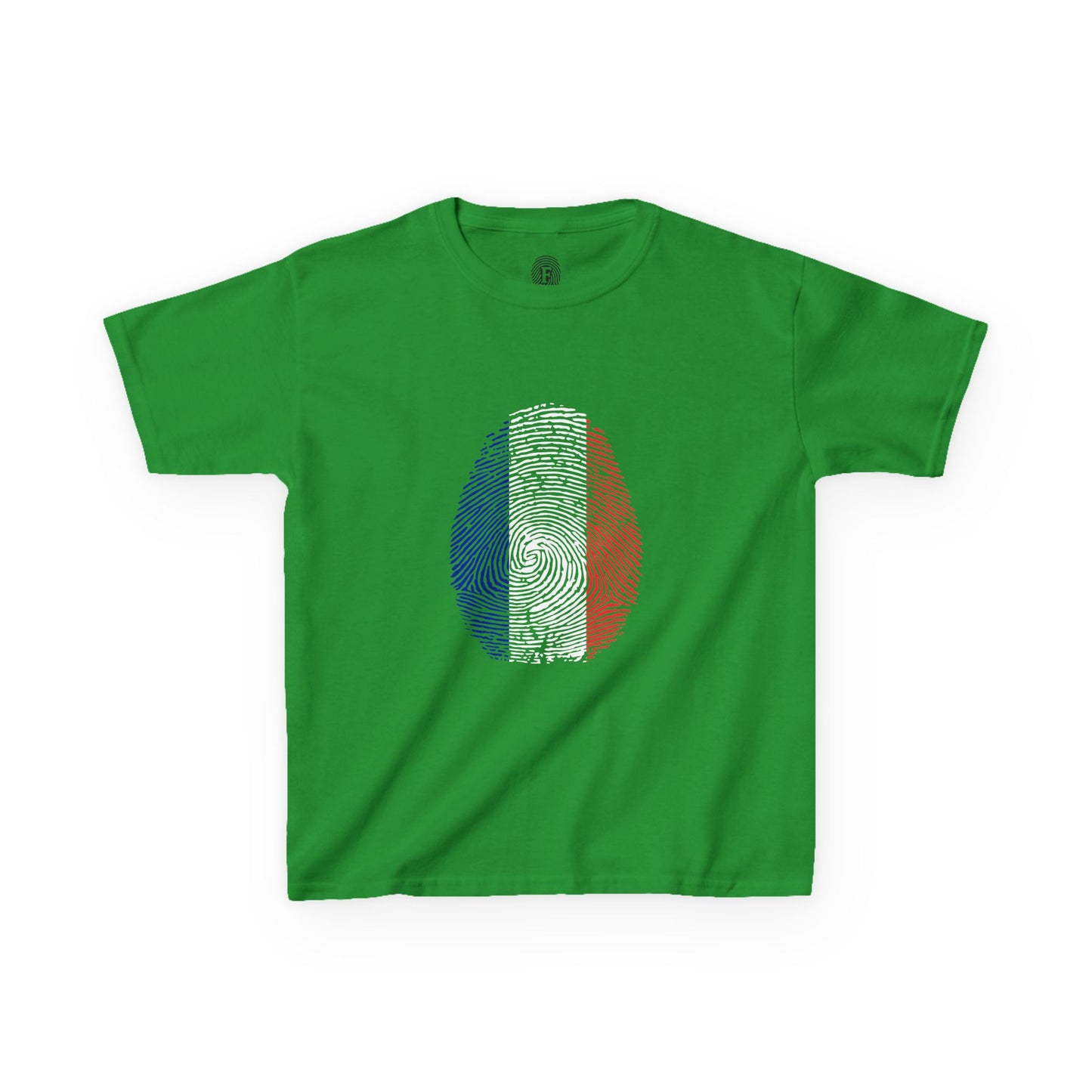 FRANCE Fingerprint flag Soccer World Cup Fan T-Shirt (KIDS - UNISEX)