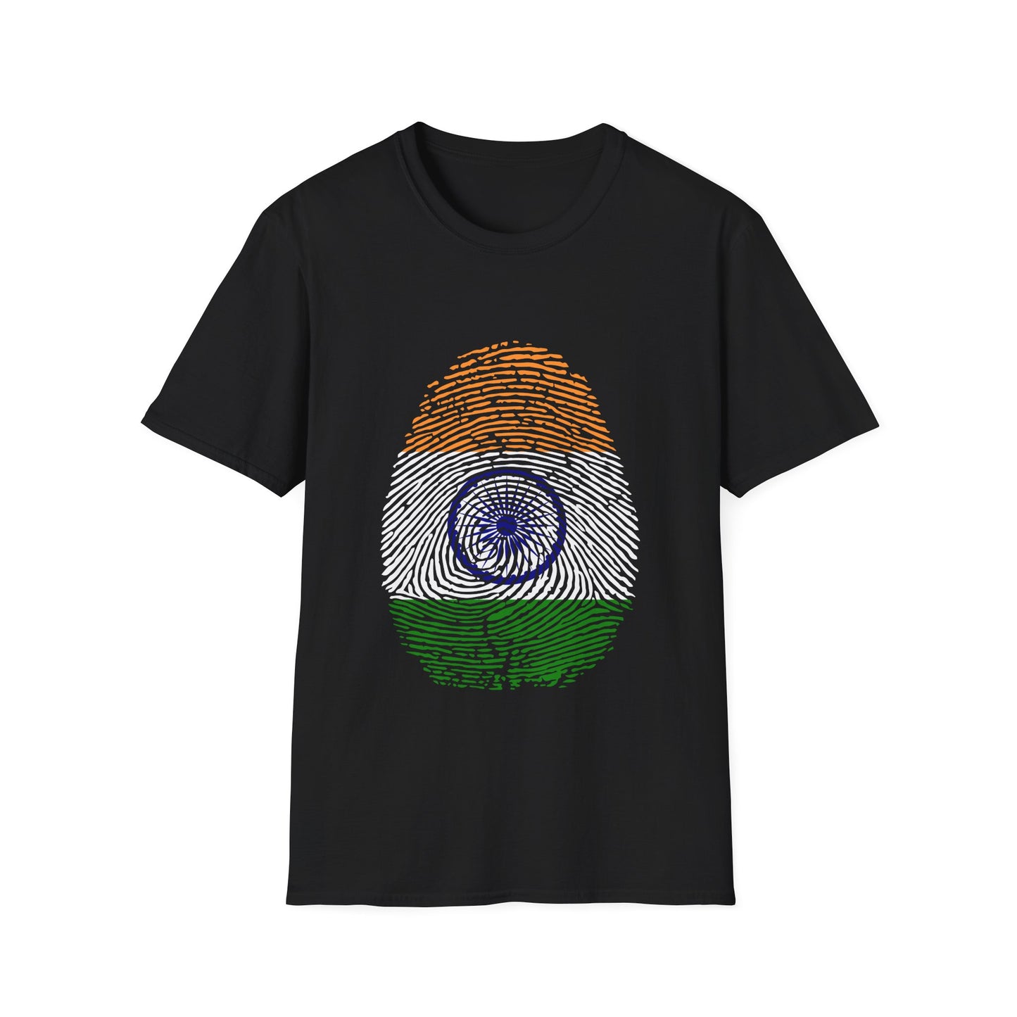 INDIA Fingerprint flag Soccer World Cup Fan T-Shirt (WOMEN)
