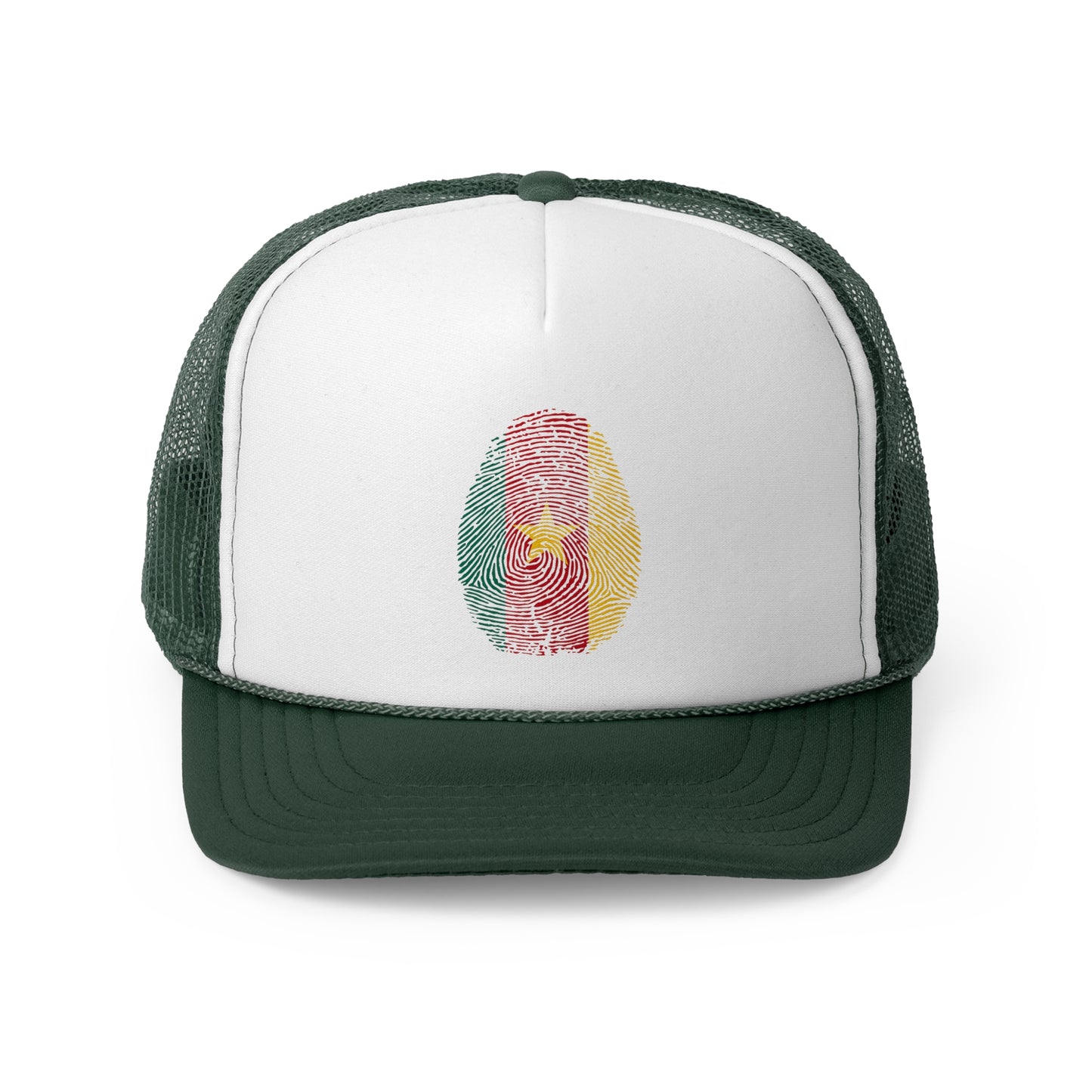 CAMEROON Fingerprint flag Soccer World Cup Fan Hat (UNISEX)
