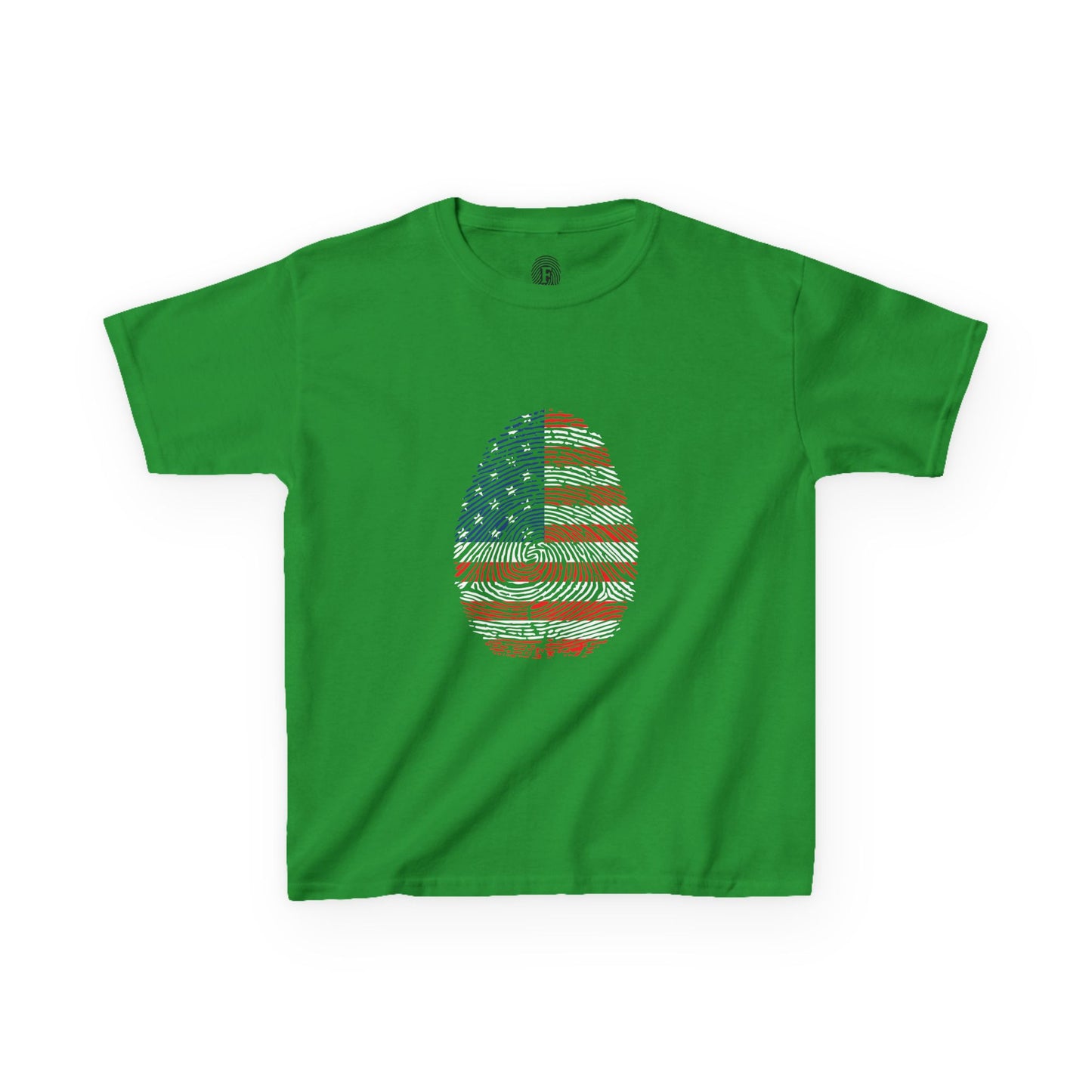 USA Fingerprint flag Soccer World Cup Fan T-Shirt (KIDS - UNISEX)