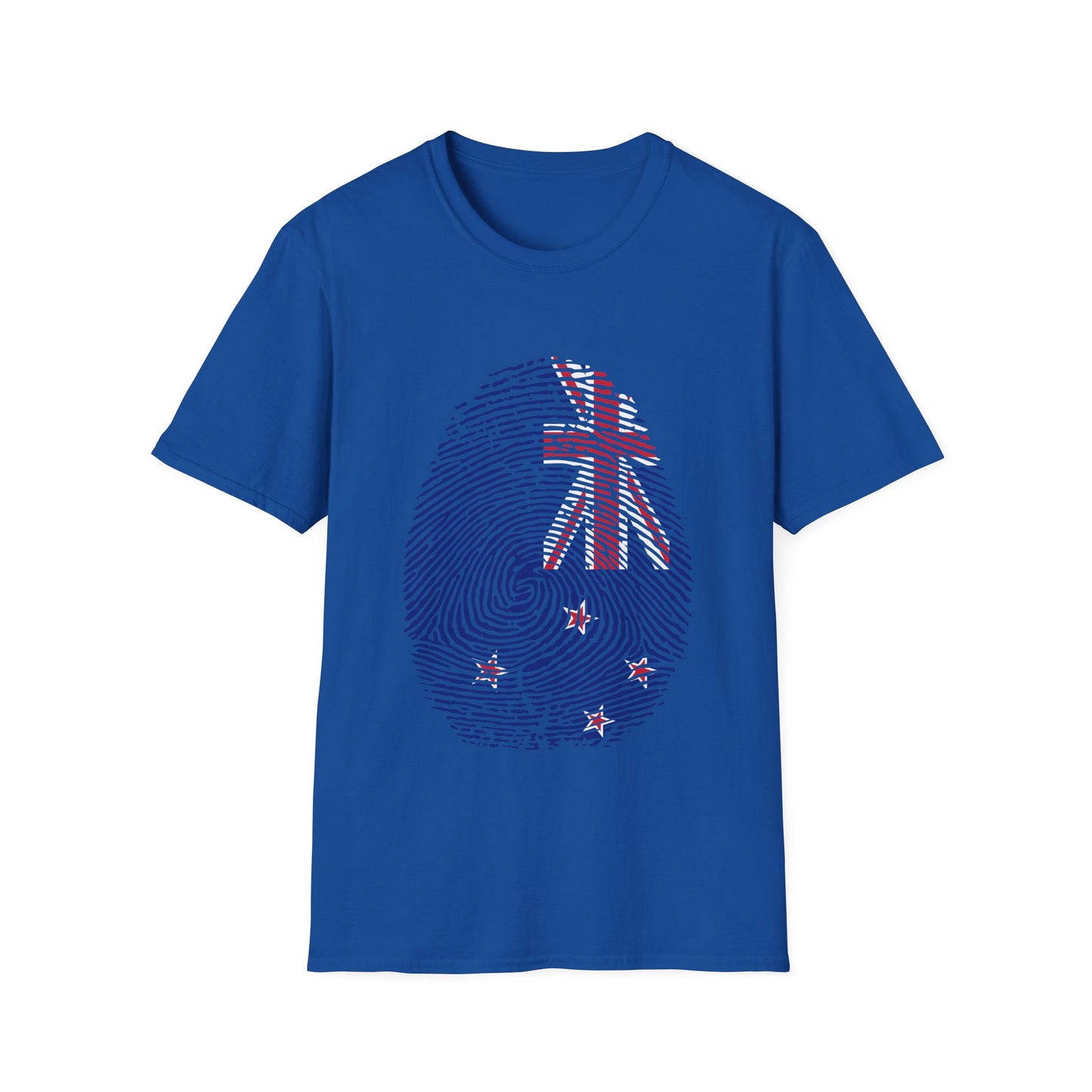 NEW ZEALAND Fingerprint flag Soccer World Cup Fan T-Shirt (WOMEN)