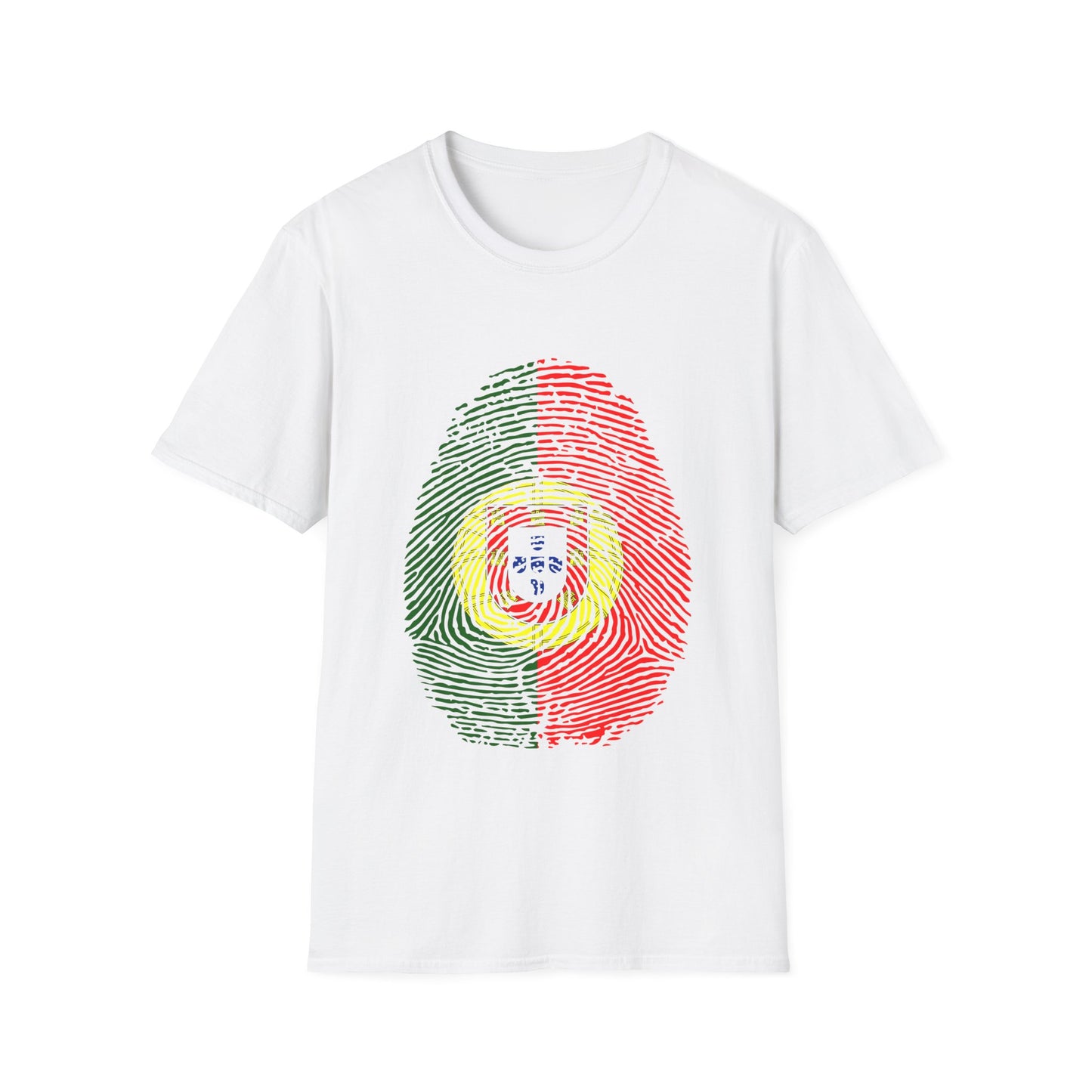 PORTUGAL Fingerprint flag Soccer World Cup Fan T-Shirt (WOMEN)