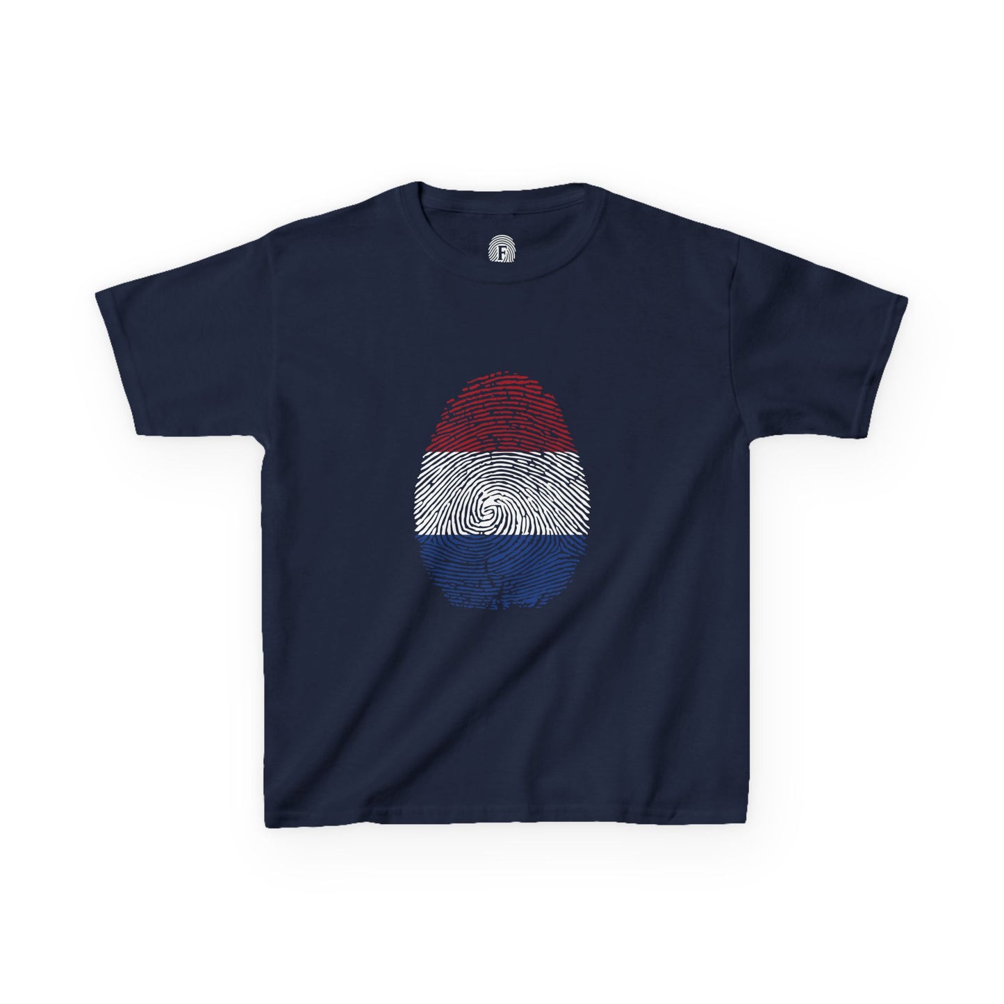 NETHERLAND Fingerprint flag Soccer World Cup Fan T-Shirt (KIDS - UNISEX)