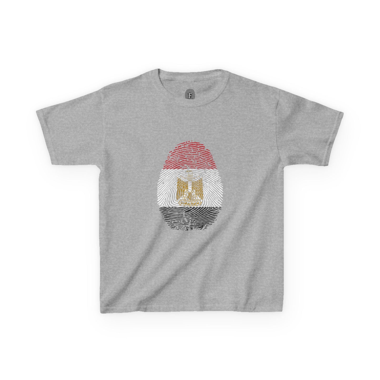 EGYPT Fingerprint flag Soccer World Cup Fan T-Shirt (KIDS - UNISEX)