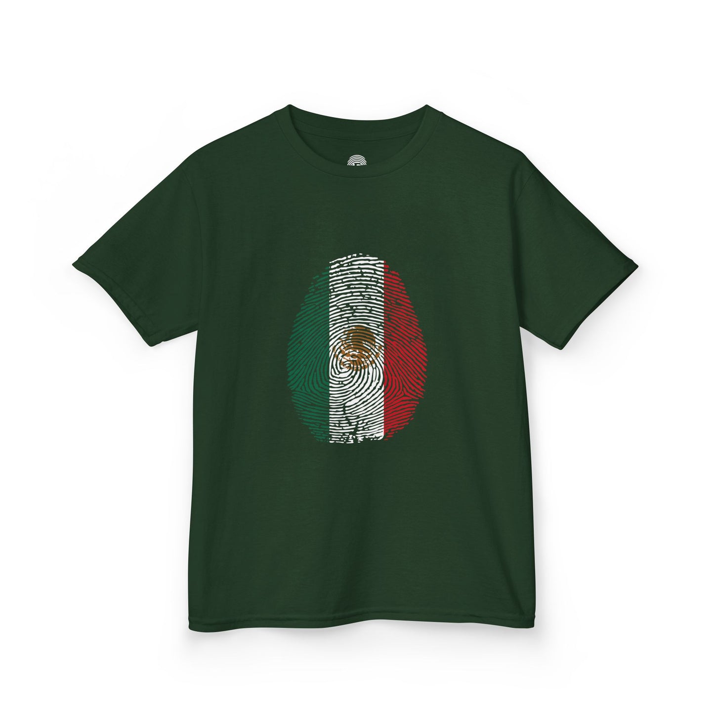 MEXICO Fingerprint flag Soccer World Cup Fan T-Shirt (KIDS - UNISEX)