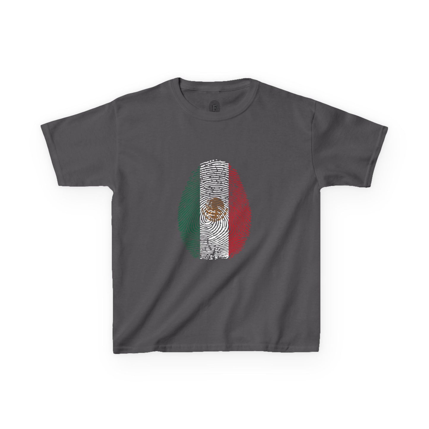 MEXICO Fingerprint flag Soccer World Cup Fan T-Shirt (KIDS - UNISEX)