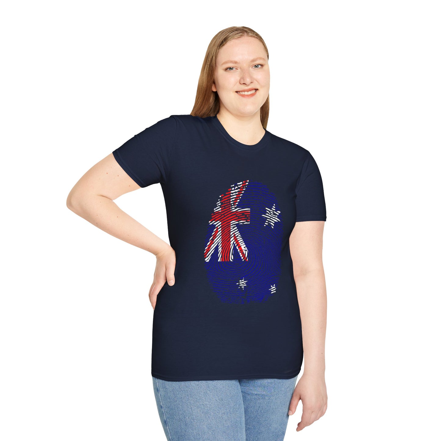 AUSTRALIA Fingerprint flag Soccer World Cup Fan T-Shirt (WOMEN)