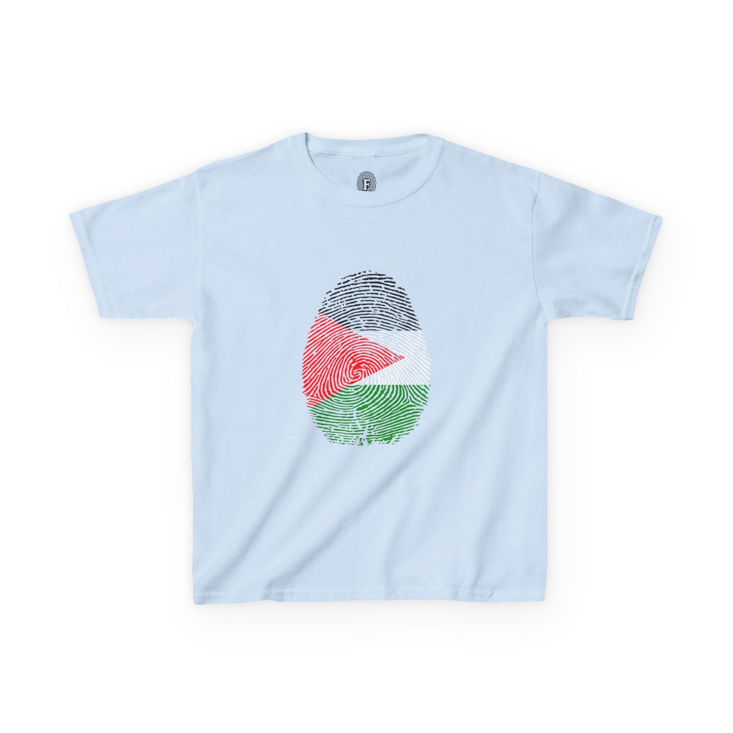 PALESTINE Fingerprint flag Soccer World Cup Fan T-Shirt (KIDS - UNISEX)