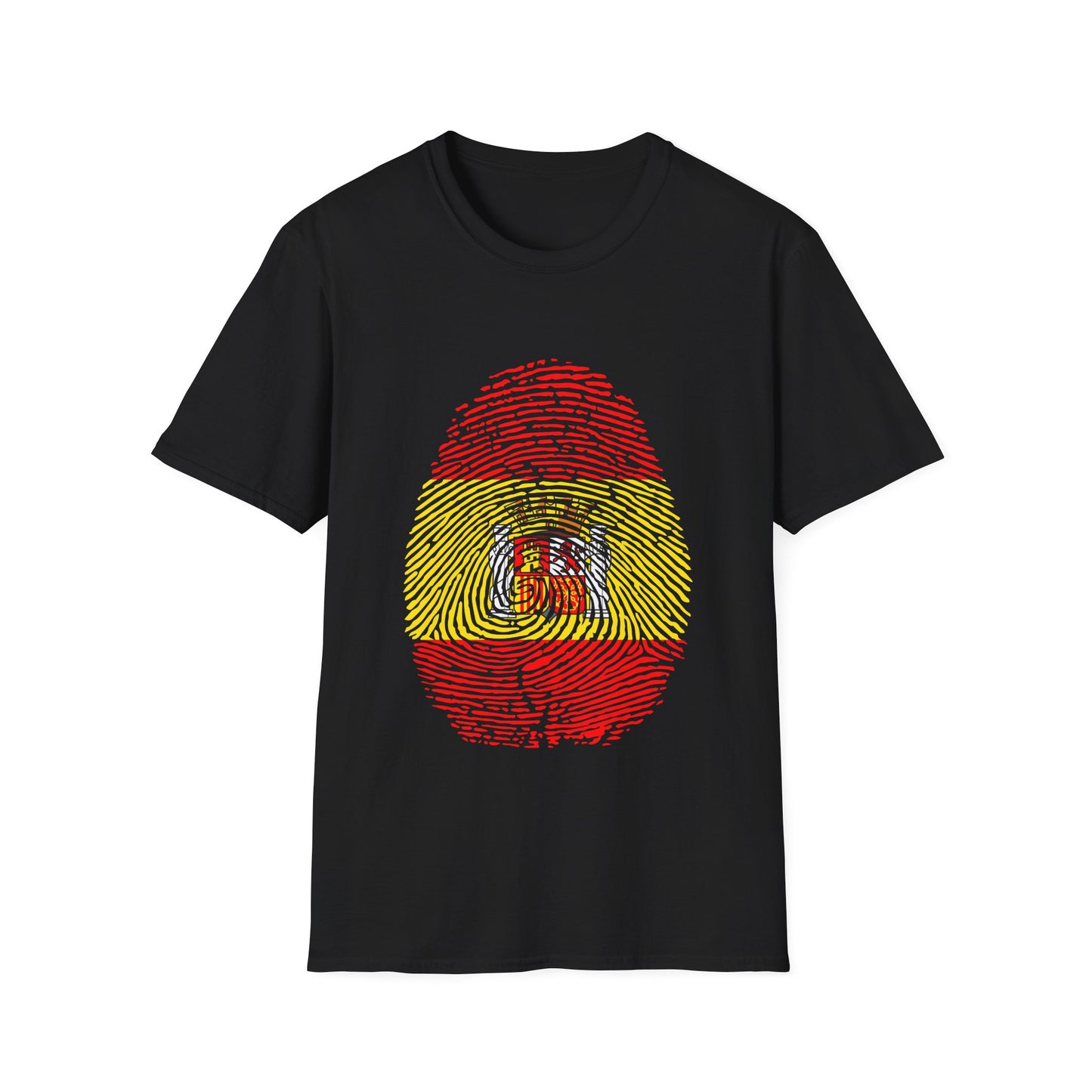 SPAIN Fingerprint flag Soccer World Cup Fan T-Shirt (WOMEN)