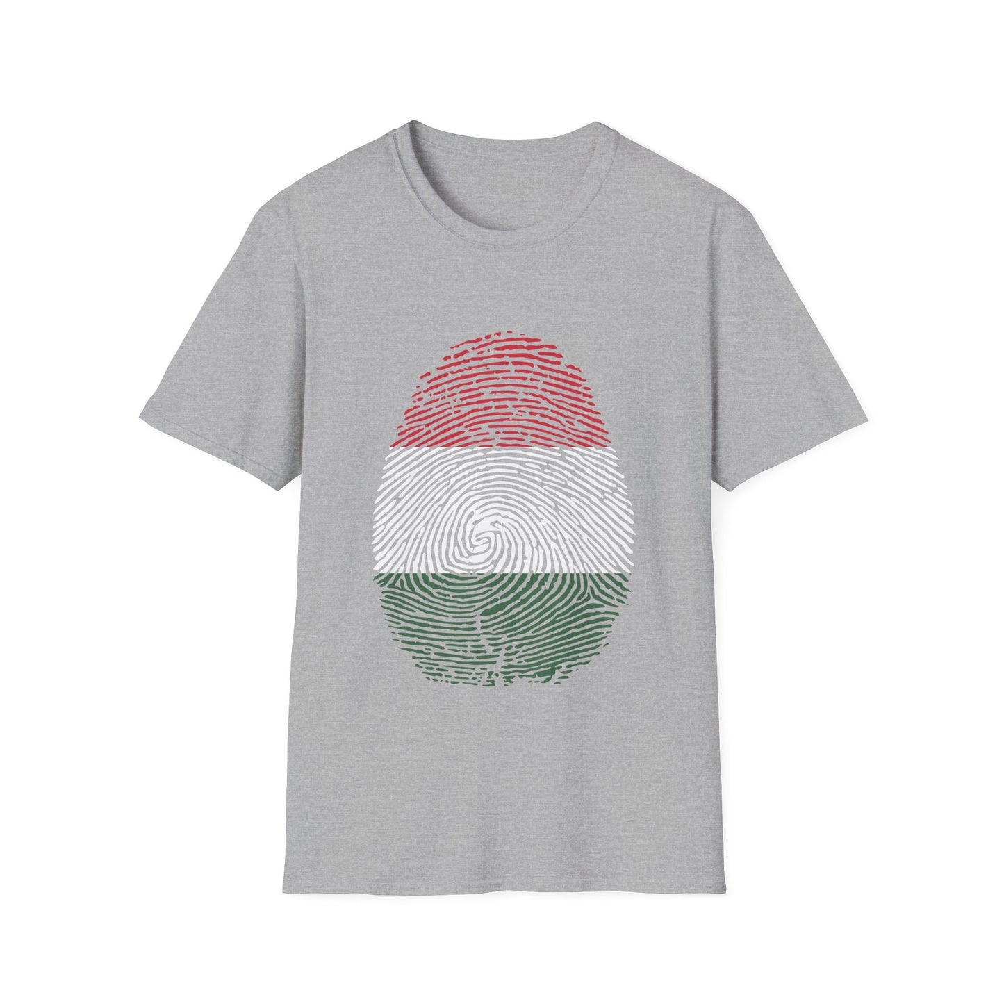 HUNGARY Fingerprint flag Soccer World Cup Fan T-Shirt (MEN)