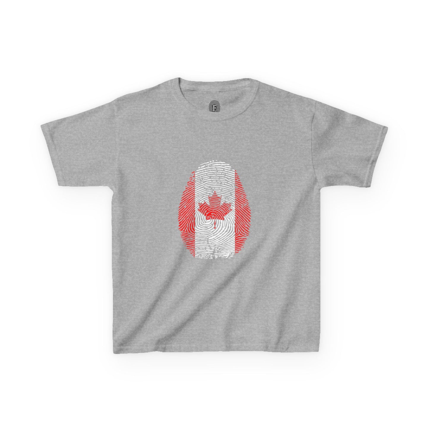 CANADA Fingerprint flag Soccer World Cup Fan T-Shirt (KIDS - UNISEX)