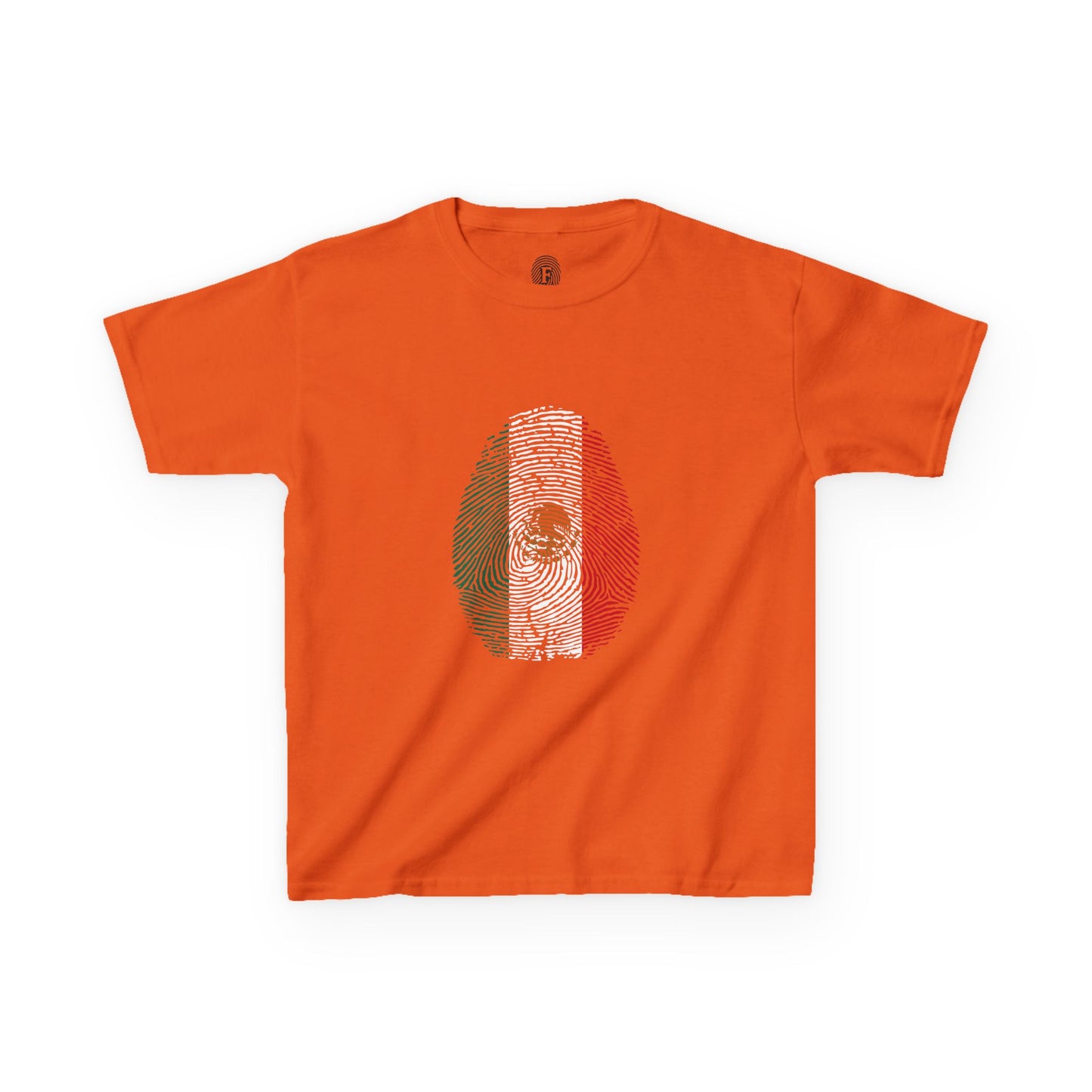 MEXICO Fingerprint flag Soccer World Cup Fan T-Shirt (KIDS - UNISEX)