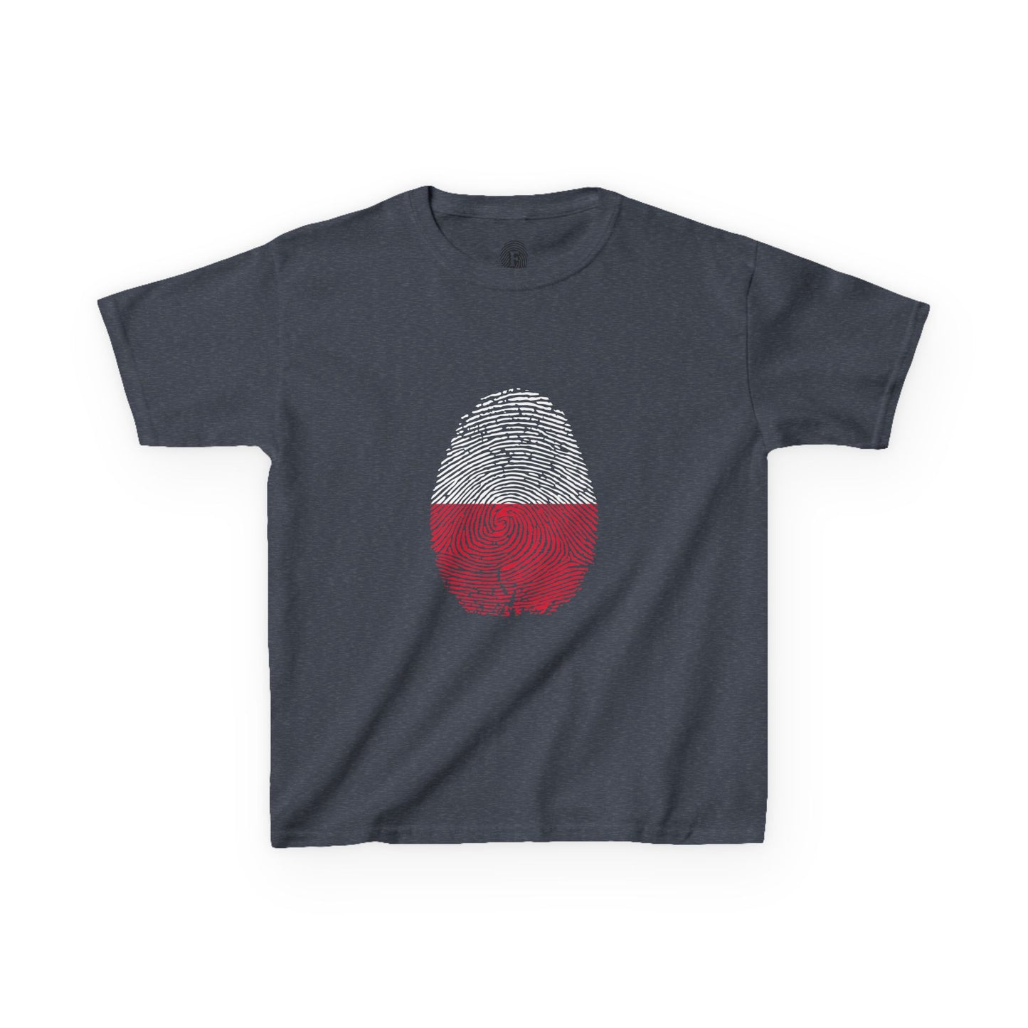 POLAND Fingerprint flag Soccer World Cup Fan T-Shirt (KIDS - UNISEX)