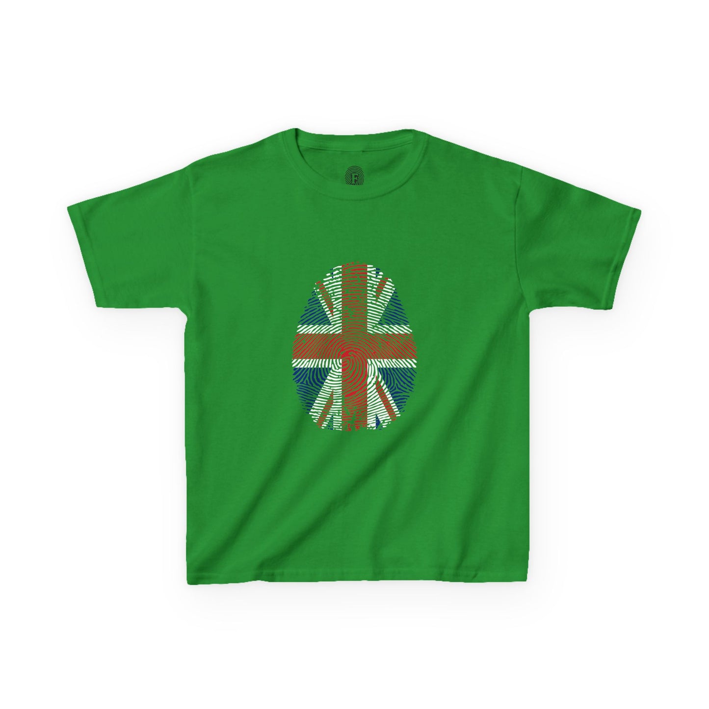 UK Fingerprint flag Soccer World Cup Fan T-Shirt (KIDS - UNISEX)