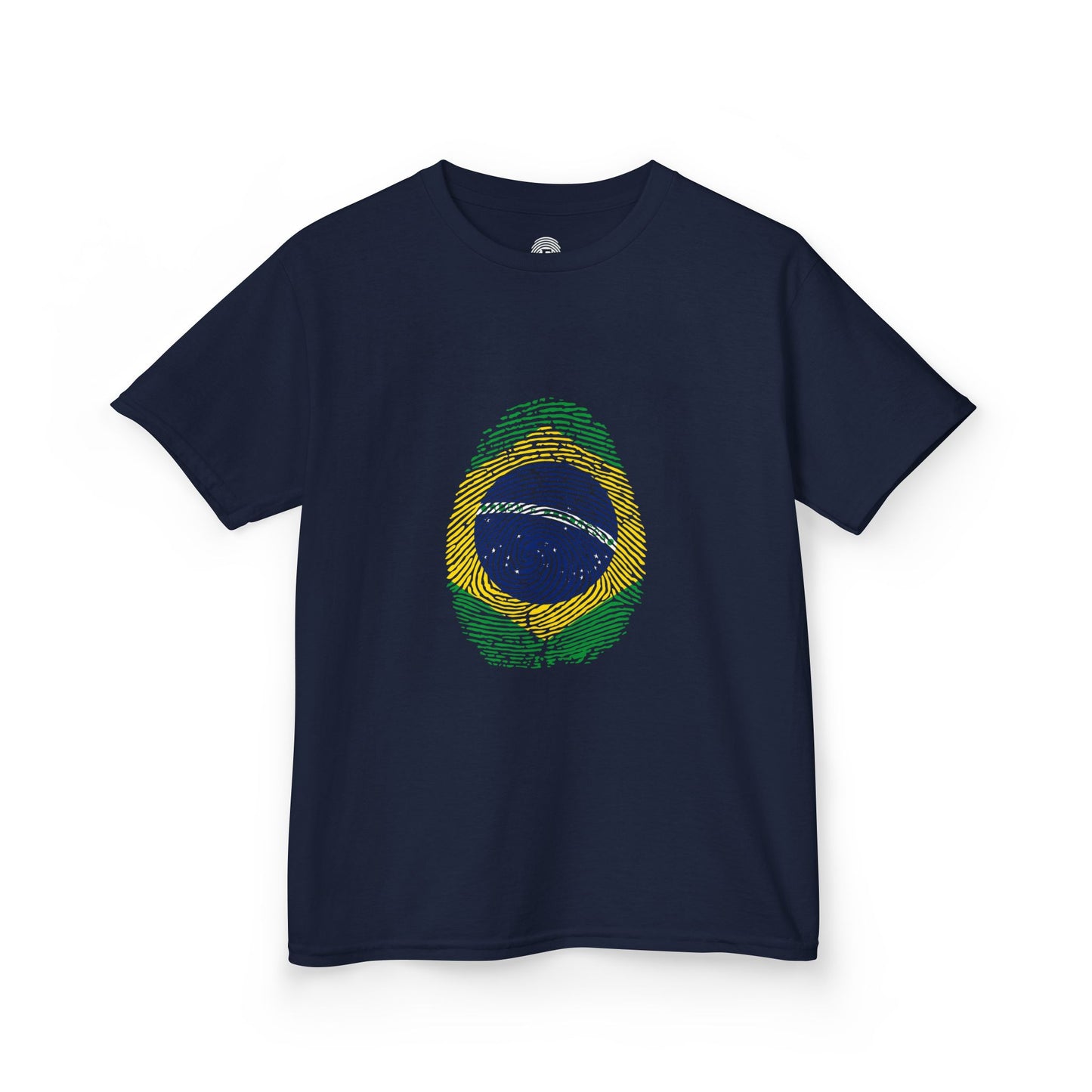 BRAZIL Fingerprint flag Soccer World Cup Fan T-Shirt (KIDS - UNISEX)