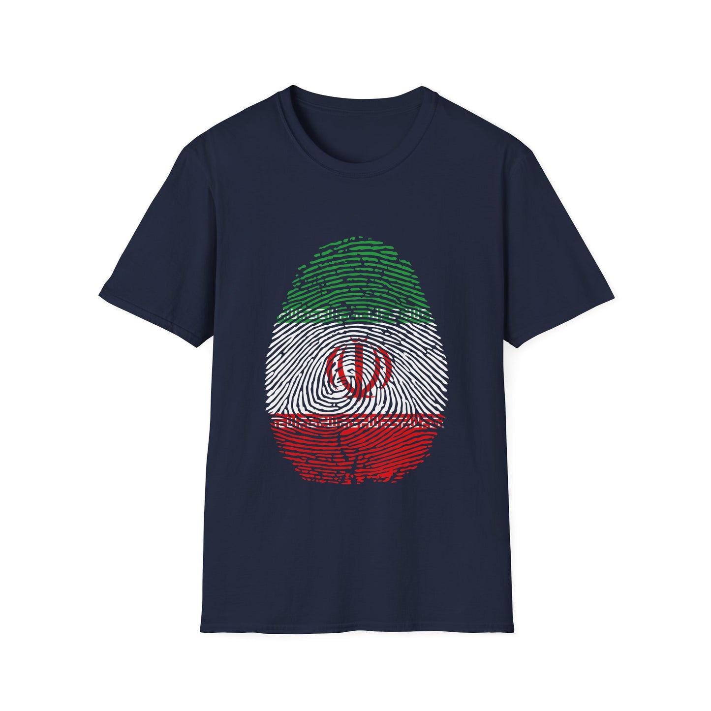 IRAN (I.R) Fingerprint flag Soccer World Cup Fan T-Shirt (WOMEN)