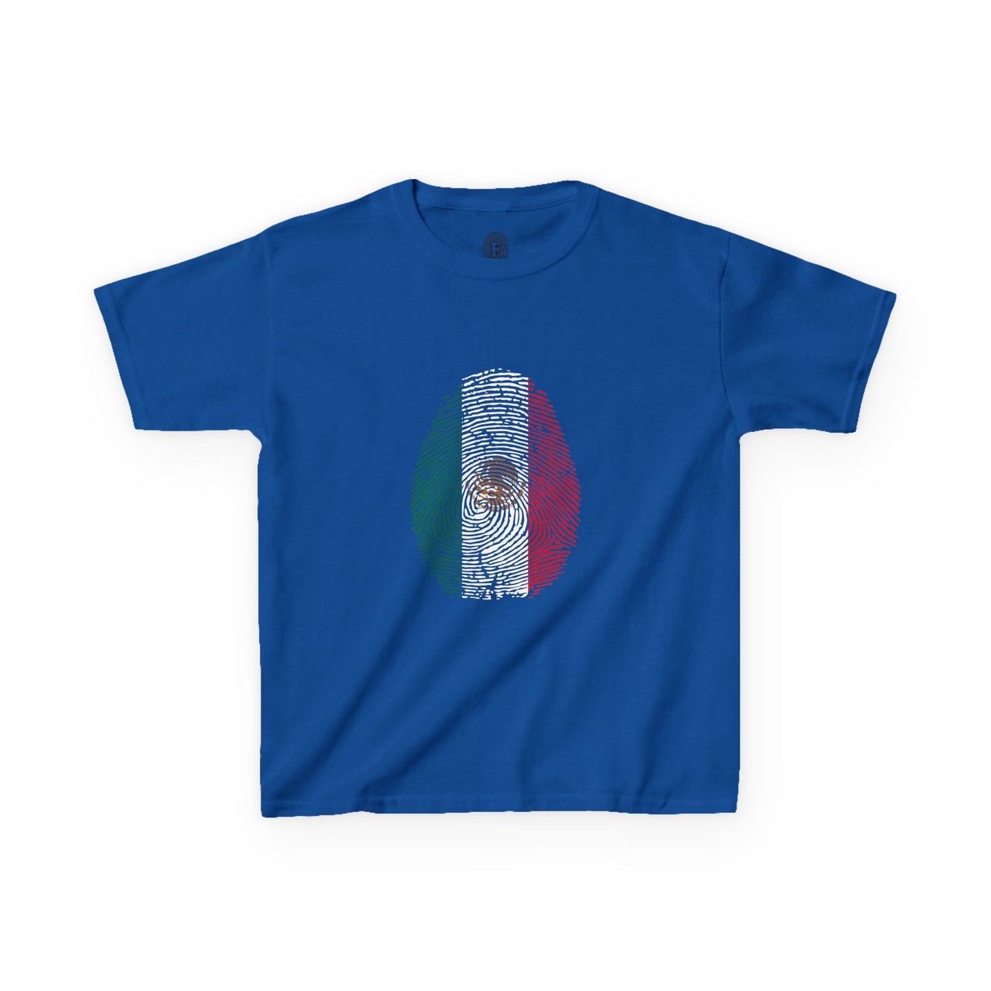MEXICO Fingerprint flag Soccer World Cup Fan T-Shirt (KIDS - UNISEX)