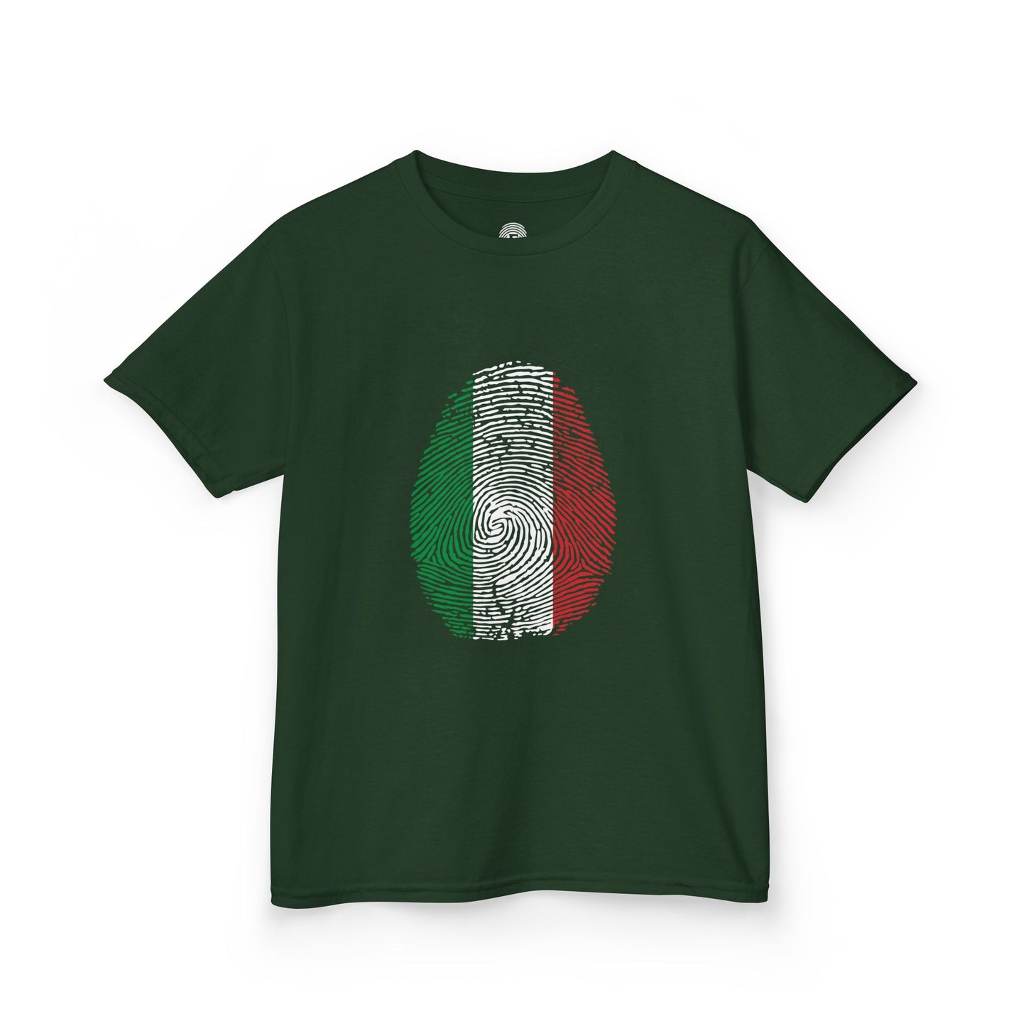 ITALY Fingerprint flag Soccer World Cup Fan T-Shirt (KIDS - UNISEX)