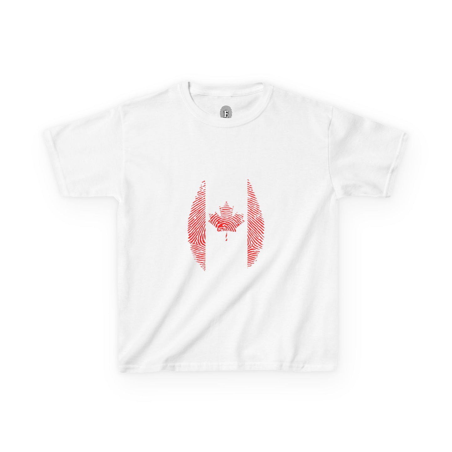 CANADA Fingerprint flag Soccer World Cup Fan T-Shirt (KIDS - UNISEX)