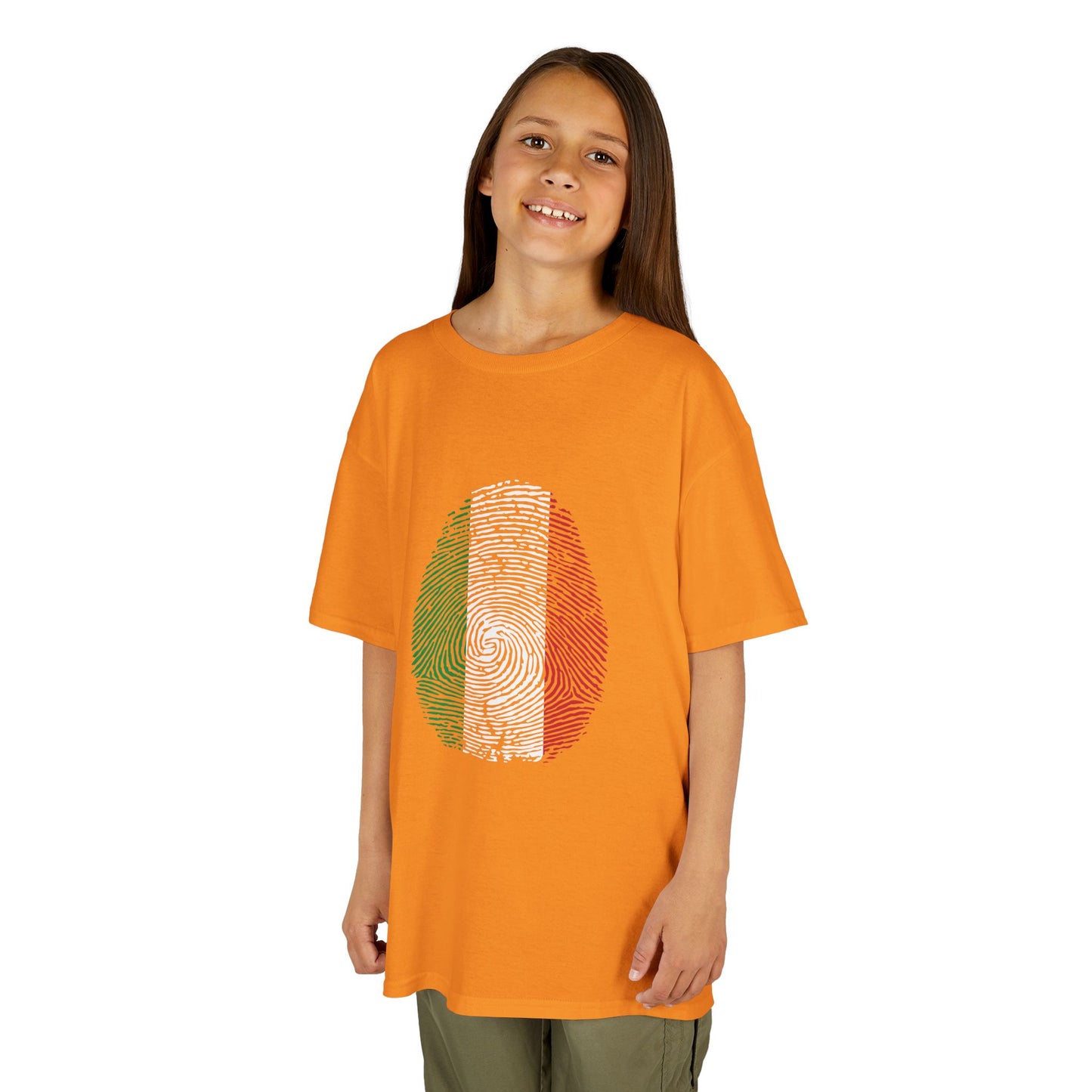 ITALY Fingerprint flag Soccer World Cup Fan T-Shirt (KIDS - UNISEX)