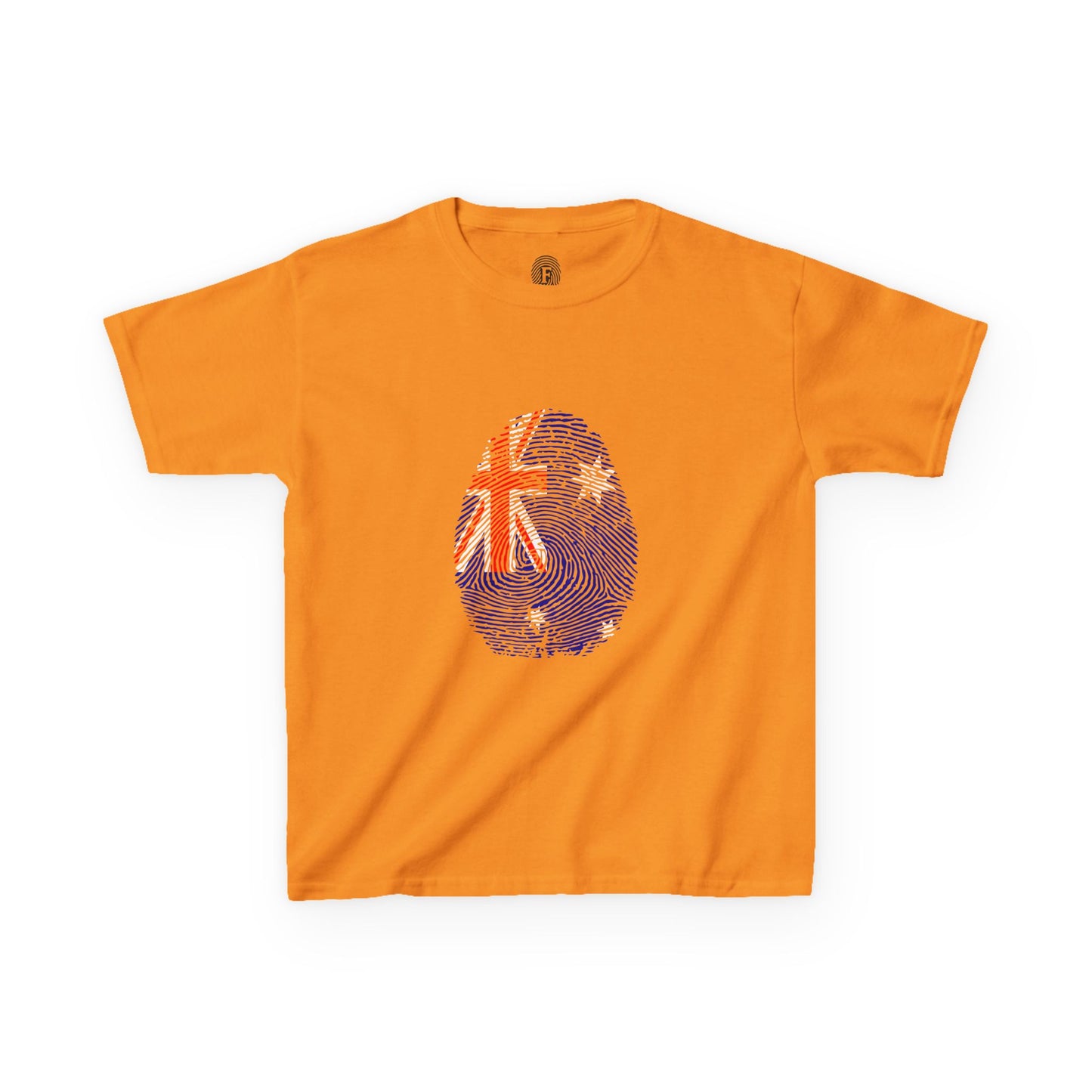 AUSTRALIA Fingerprint flag Soccer World Cup Fan T-Shirt (KIDS - UNISEX)