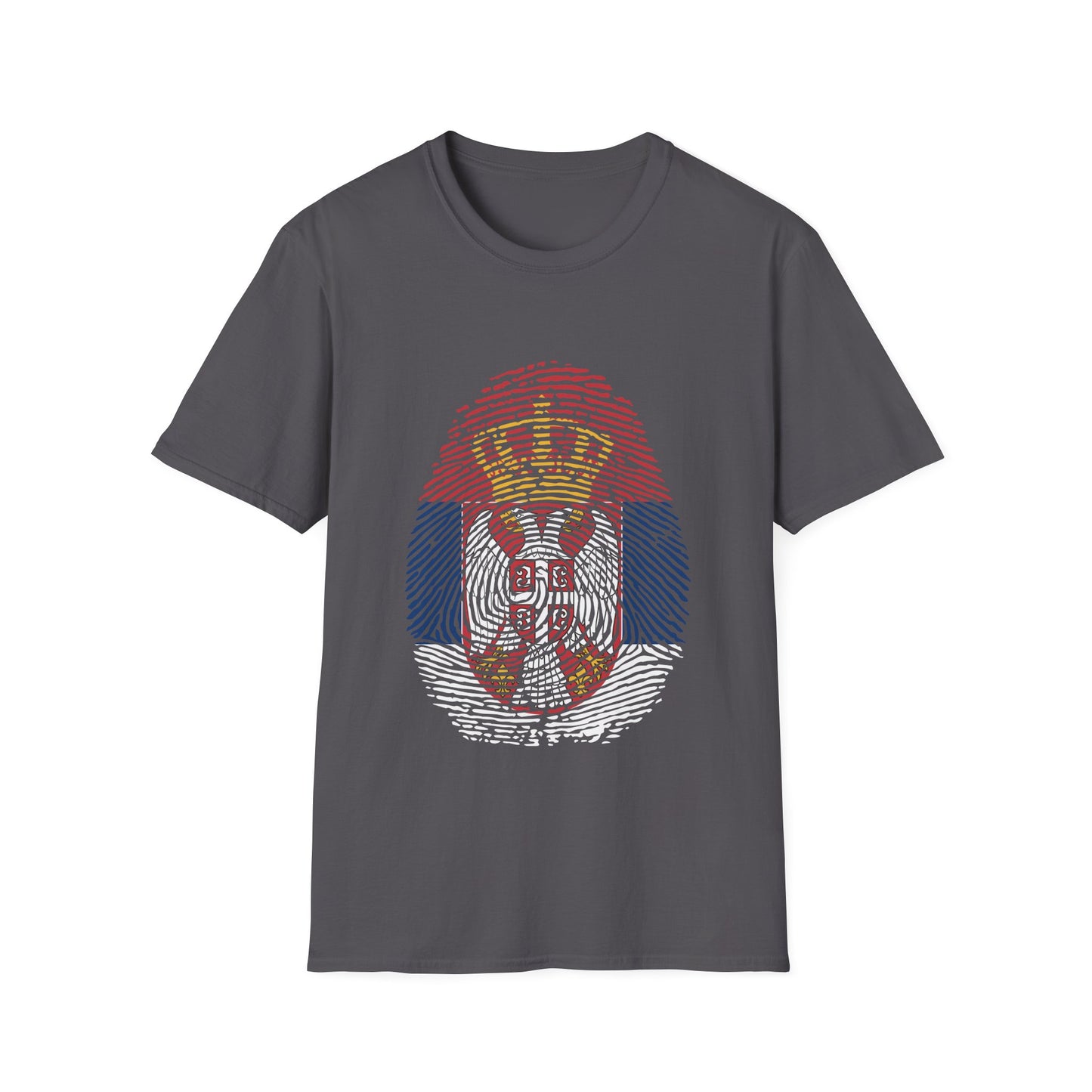 SERBIA Fingerprint flag Soccer World Cup Fan T-Shirt (WOMEN)
