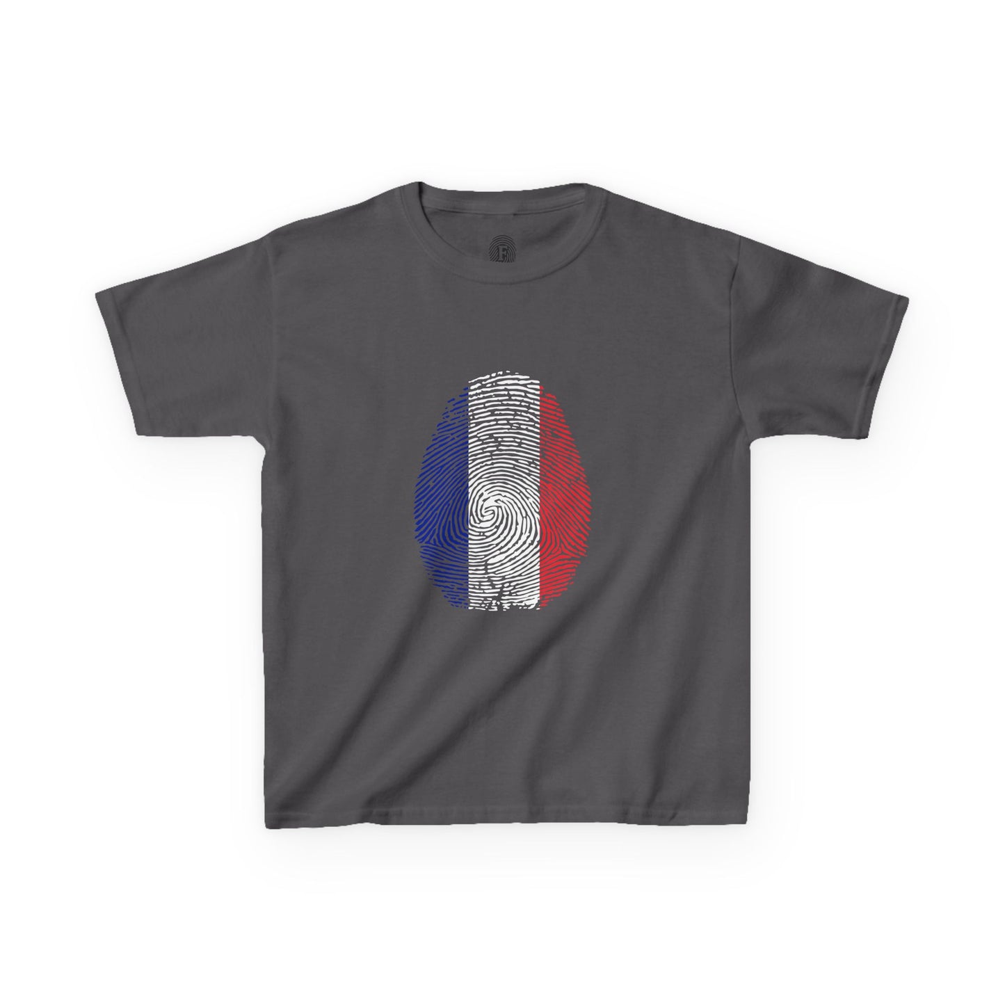 FRANCE Fingerprint flag Soccer World Cup Fan T-Shirt (KIDS - UNISEX)