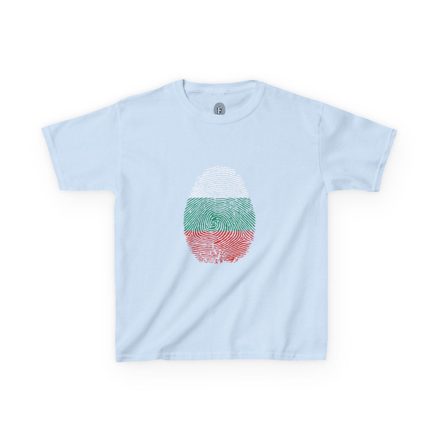 BULGARIA Fingerprint flag Soccer World Cup Fan T-Shirt (KIDS - UNISEX)