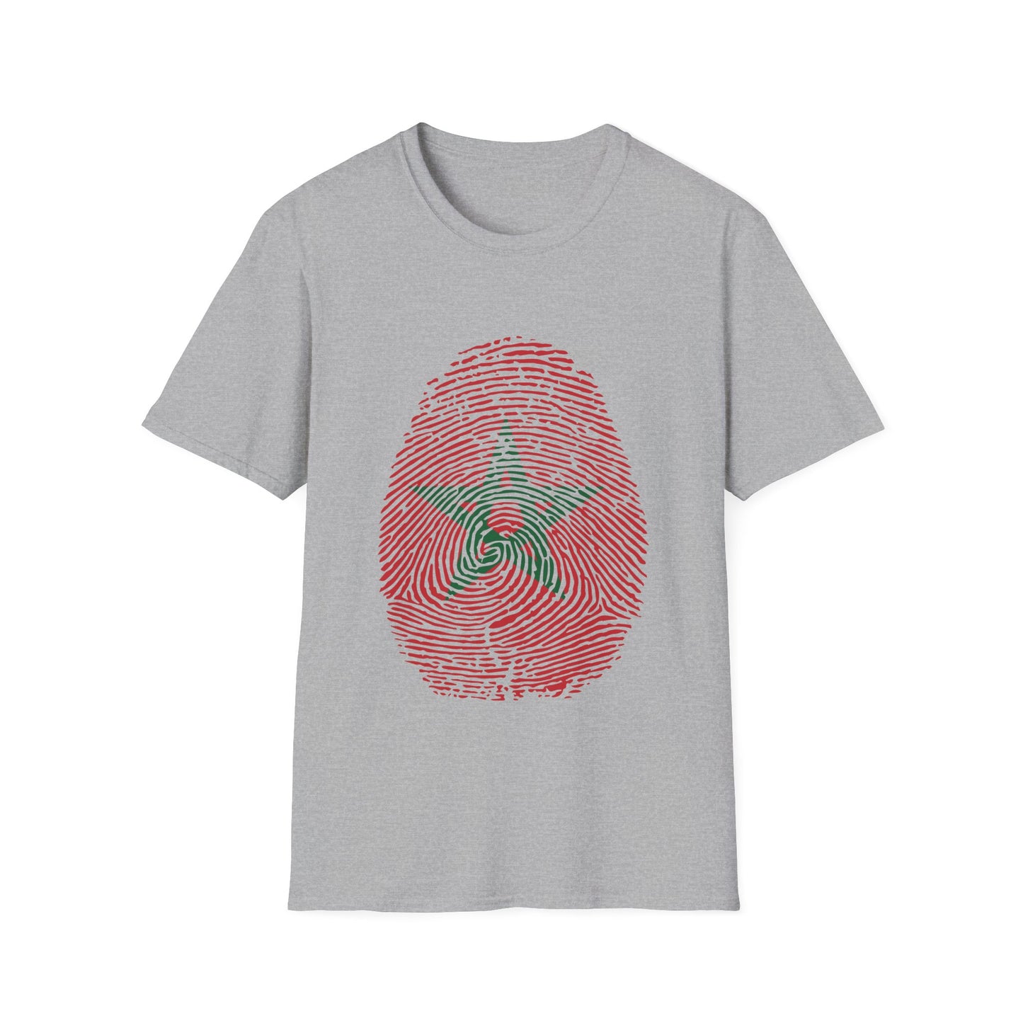 MOROCCO Fingerprint flag Soccer World Cup Fan T-Shirt (WOMEN)