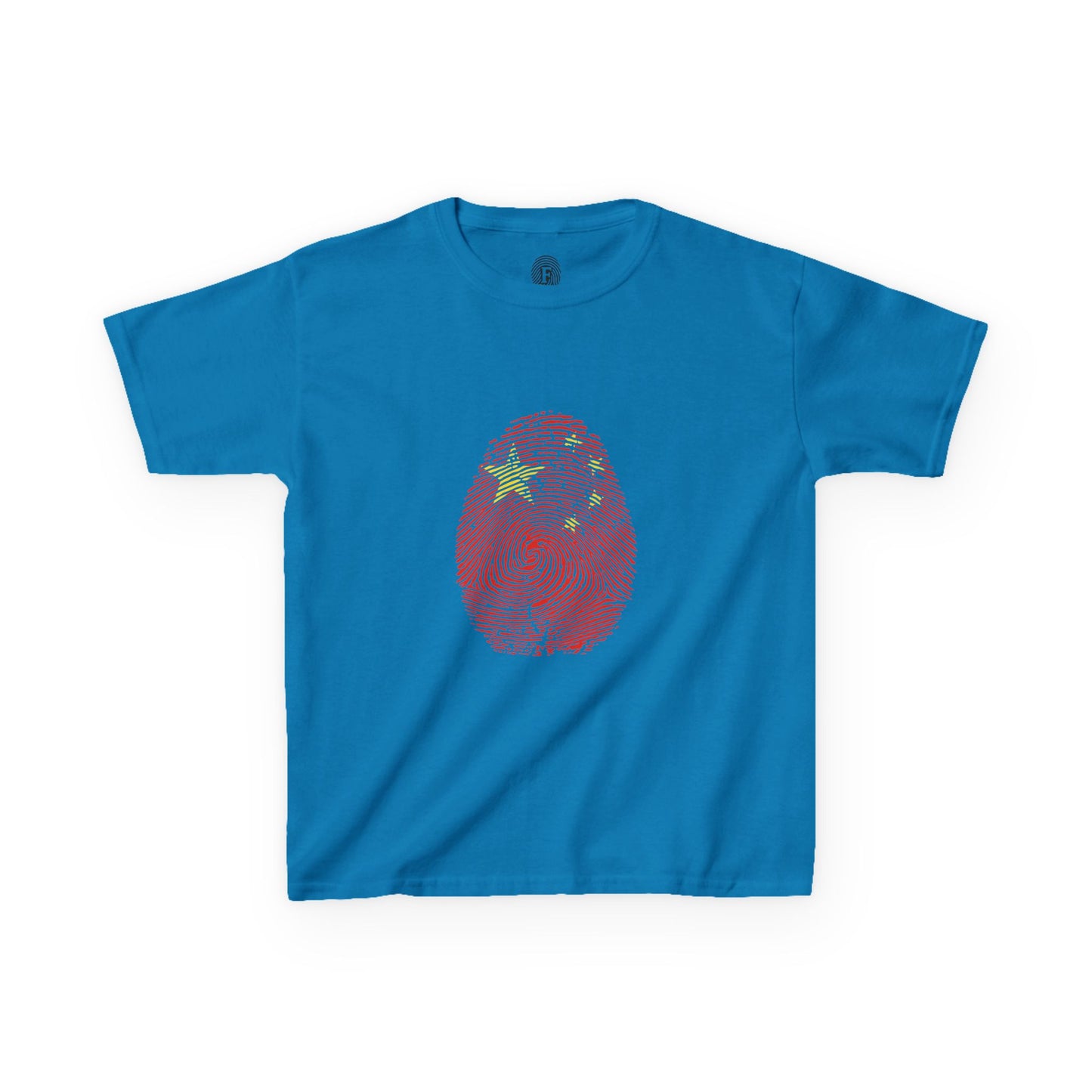 CHINA Fingerprint flag Soccer World Cup Fan T-Shirt (KIDS - UNISEX)