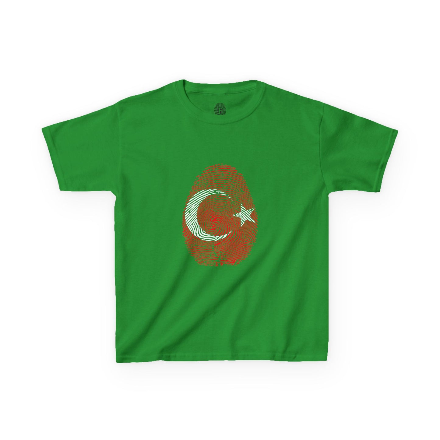 TURKIYE Fingerprint flag Soccer World Cup Fan T-Shirt (KIDS - UNISEX)