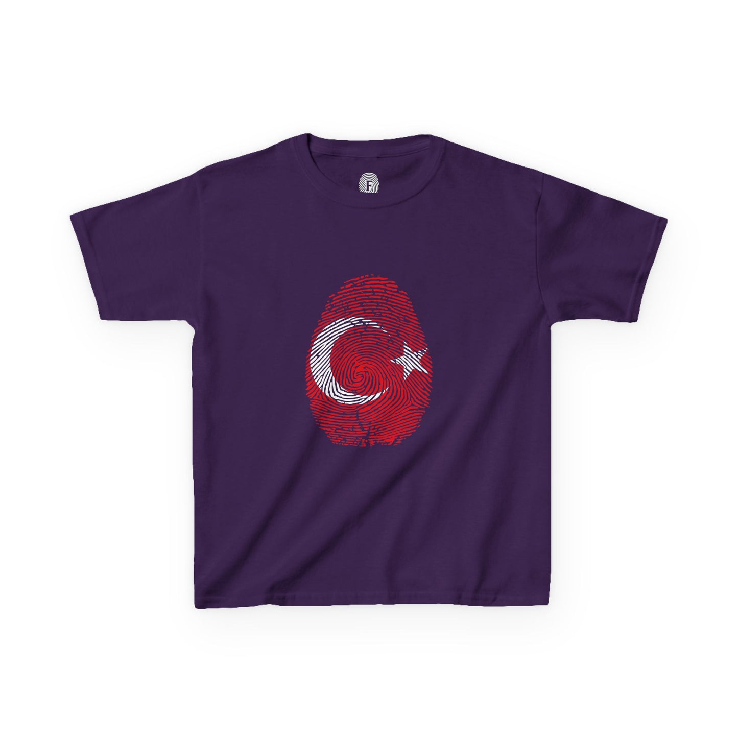 TURKIYE Fingerprint flag Soccer World Cup Fan T-Shirt (KIDS - UNISEX)