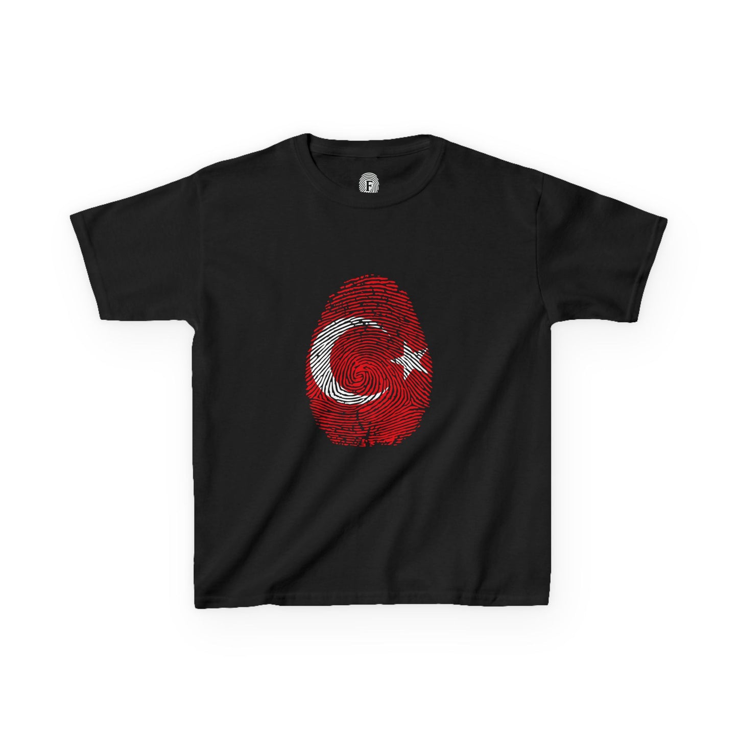 TURKIYE Fingerprint flag Soccer World Cup Fan T-Shirt (KIDS - UNISEX)