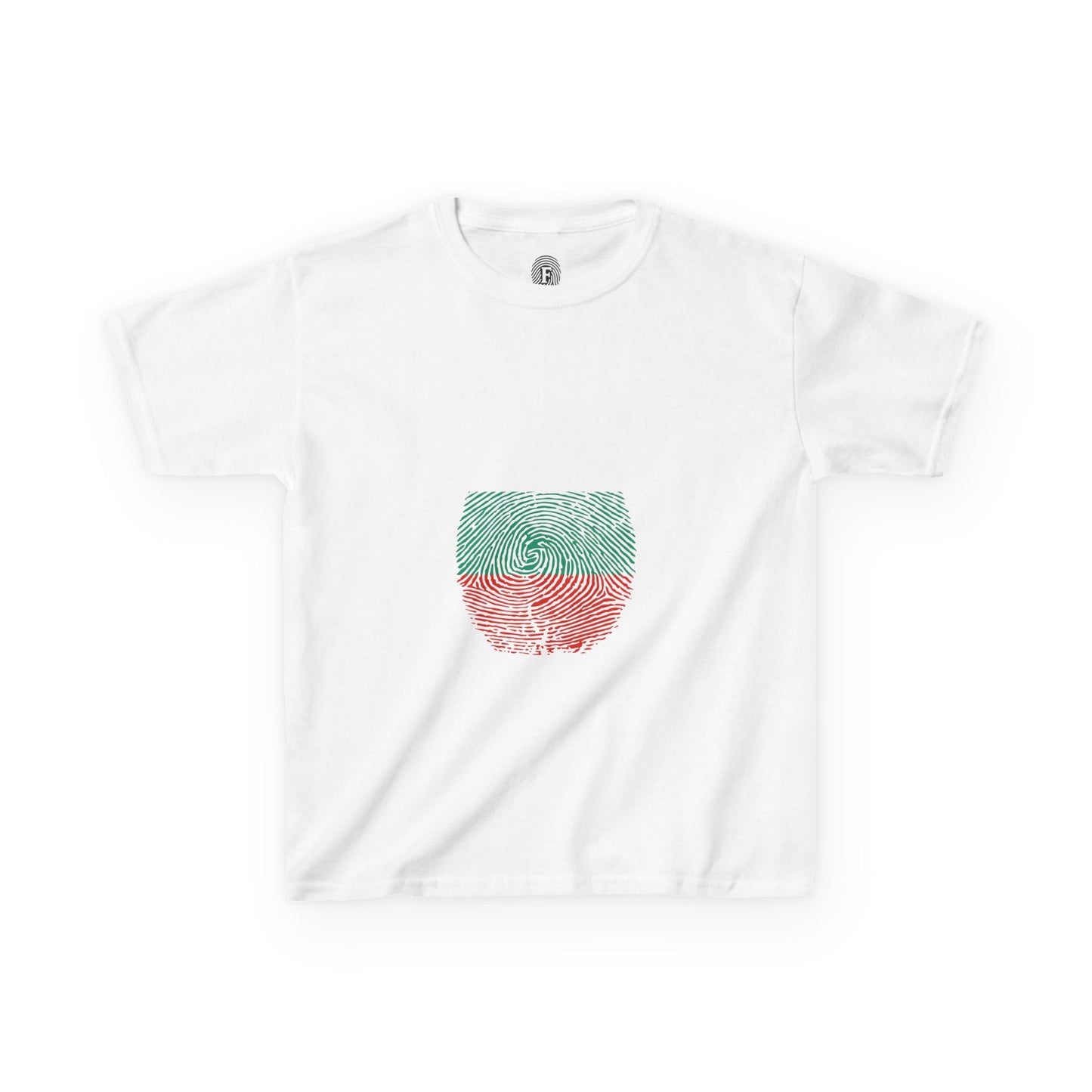 BULGARIA Fingerprint flag Soccer World Cup Fan T-Shirt (KIDS - UNISEX)