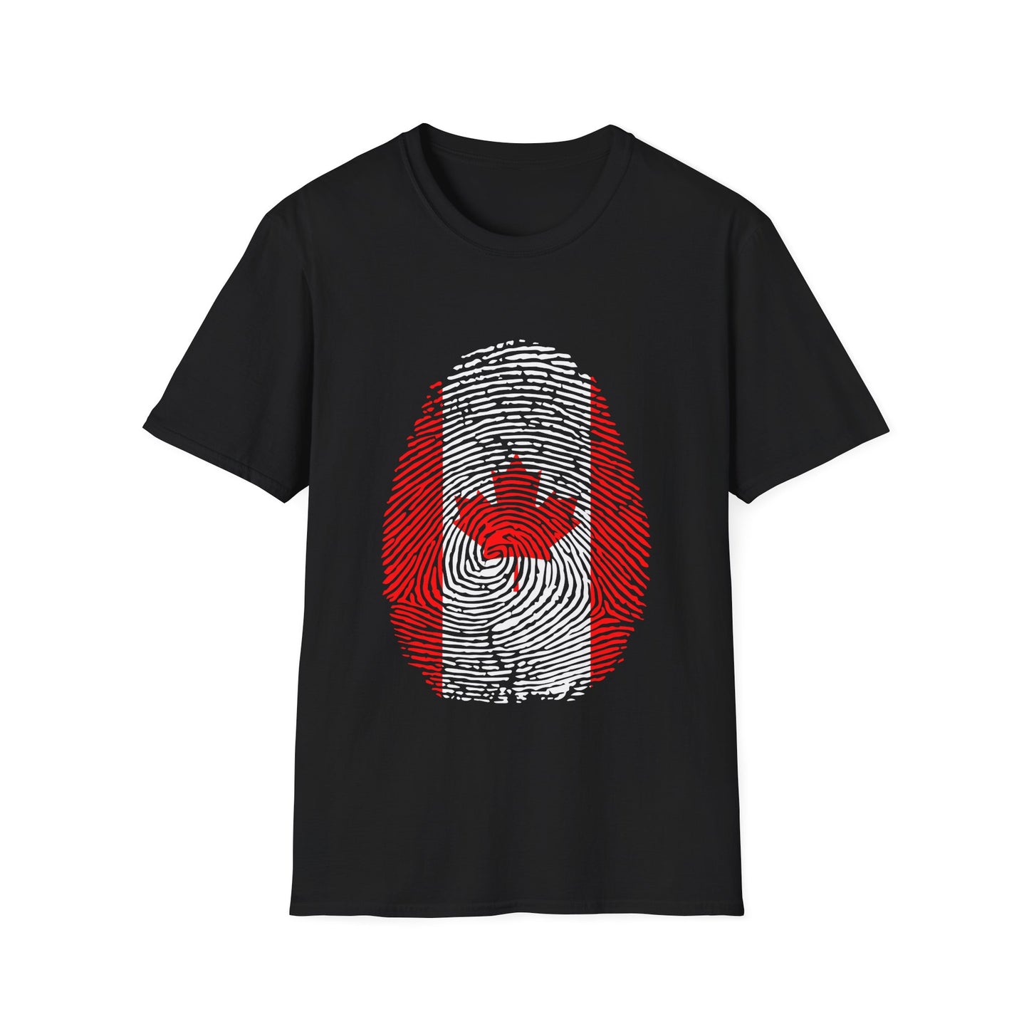CANADA Fingerprint flag Soccer World Cup Fan T-Shirt (WOMEN)
