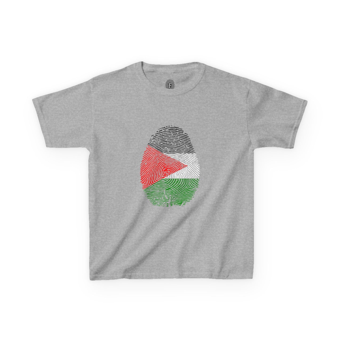 PALESTINE Fingerprint flag Soccer World Cup Fan T-Shirt (KIDS - UNISEX)