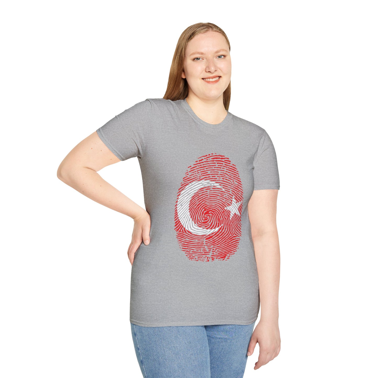 TURKIYE Fingerprint flag Soccer World Cup Fan T-Shirt (WOMEN)