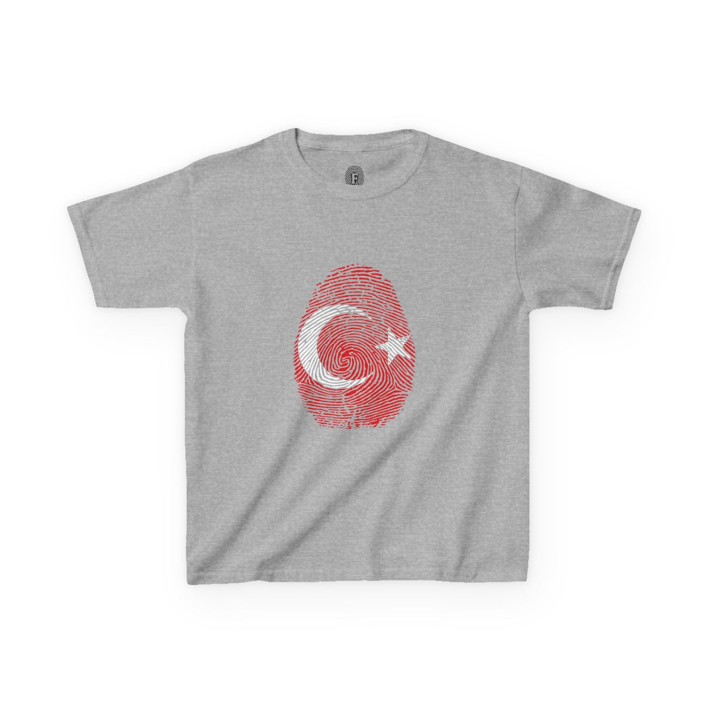 TURKIYE Fingerprint flag Soccer World Cup Fan T-Shirt (KIDS - UNISEX)