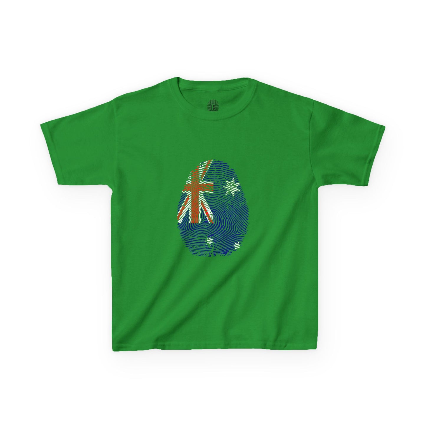 AUSTRALIA Fingerprint flag Soccer World Cup Fan T-Shirt (KIDS - UNISEX)