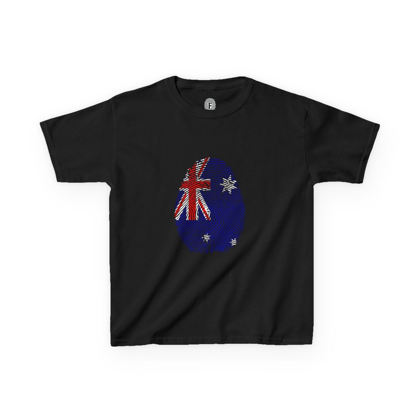 AUSTRALIA Fingerprint flag Soccer World Cup Fan T-Shirt (KIDS - UNISEX)