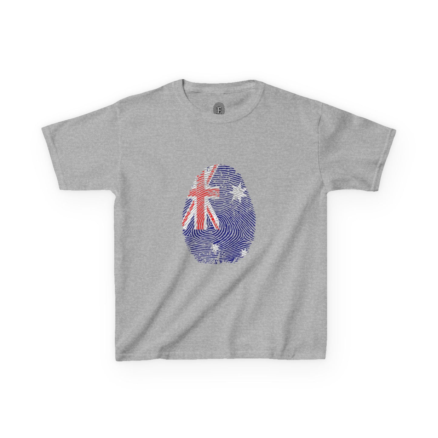AUSTRALIA Fingerprint flag Soccer World Cup Fan T-Shirt (KIDS - UNISEX)
