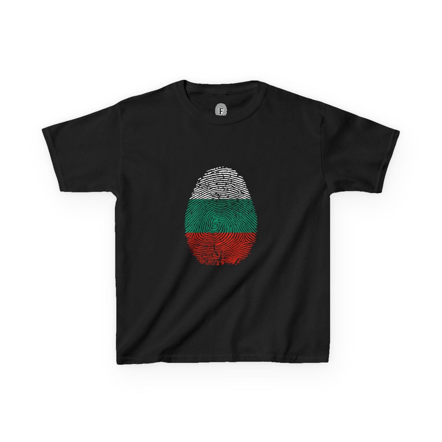 BULGARIA Fingerprint flag Soccer World Cup Fan T-Shirt (KIDS - UNISEX)